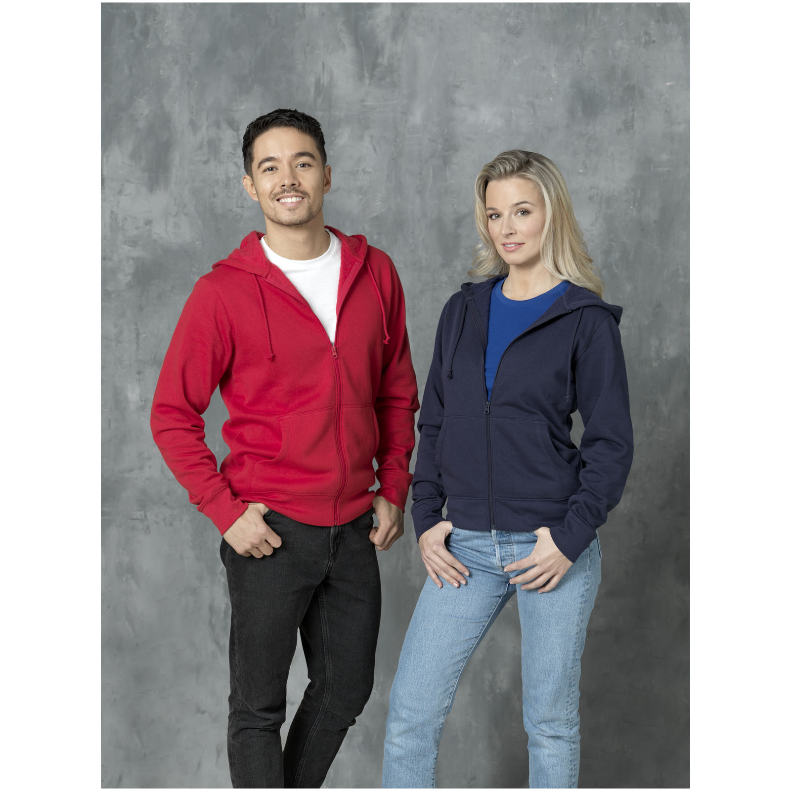 Sudadera con capucha y cremallera completa para hombre Theron
