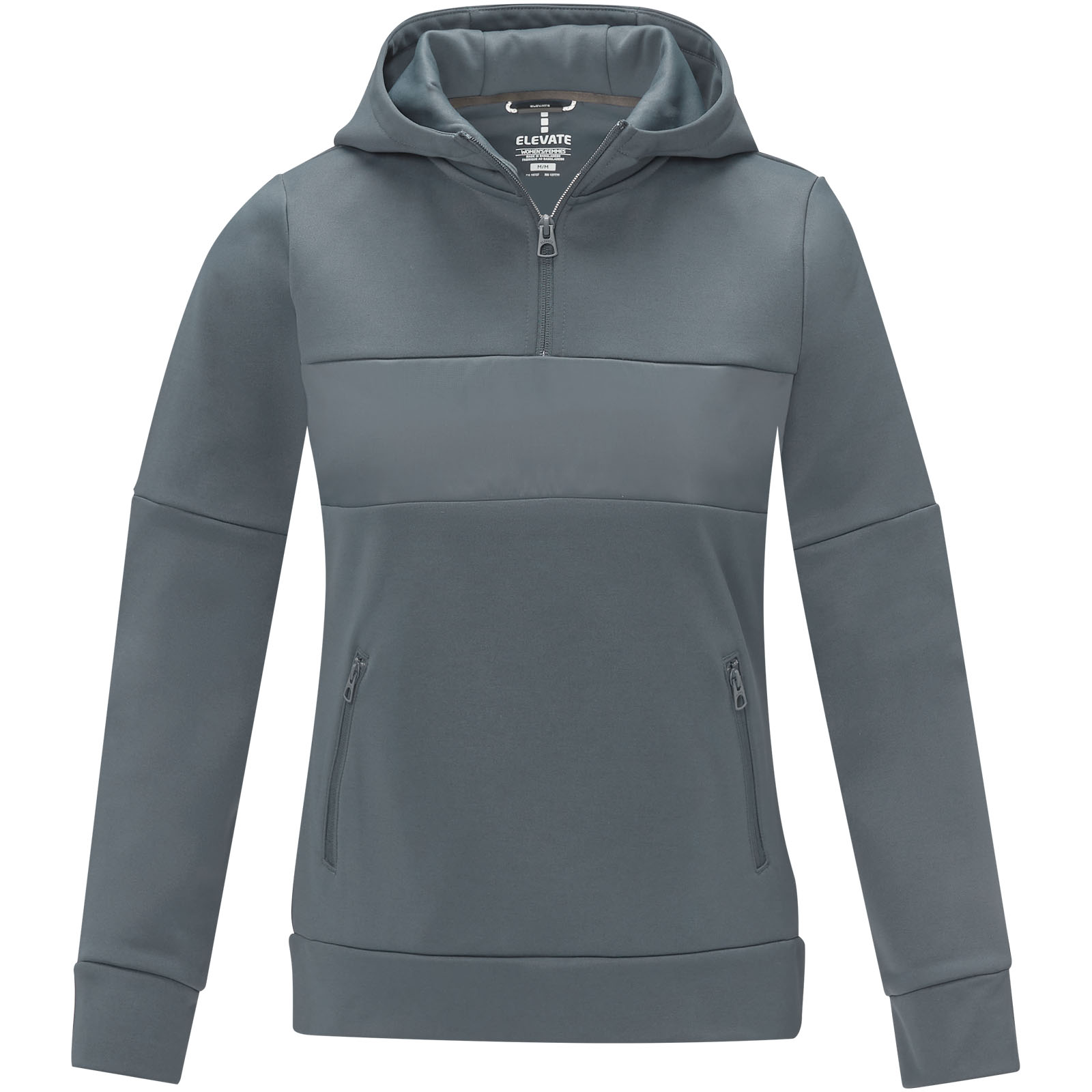 Sudadera anorak con capucha  con media cremallera para mujer Sayan