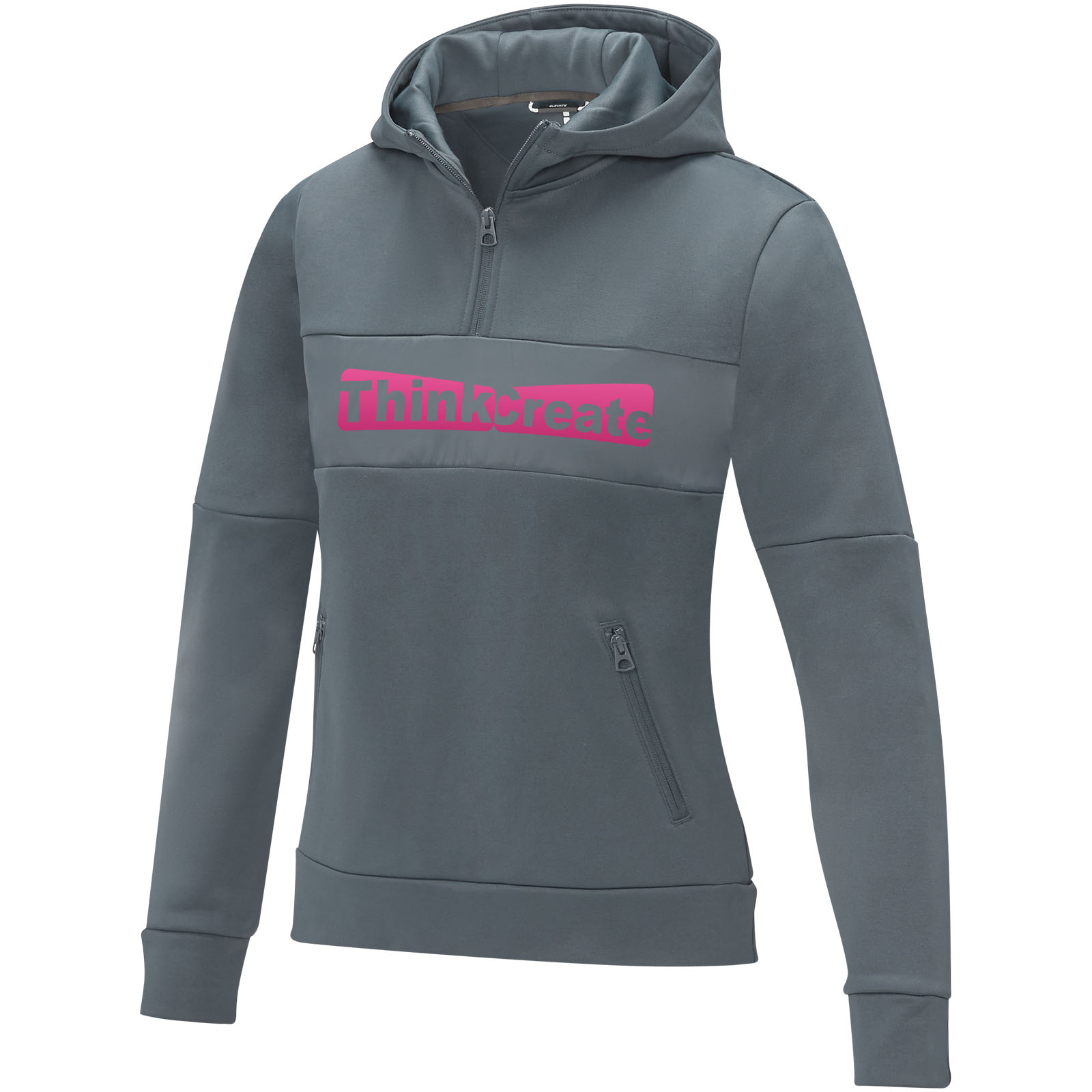 Sudadera anorak con capucha  con media cremallera para mujer Sayan