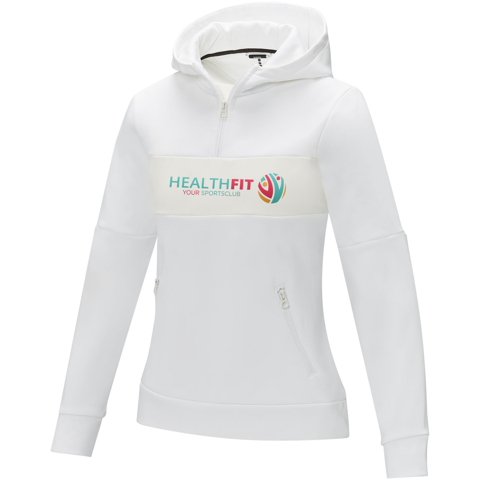 Sudadera anorak con capucha  con media cremallera para mujer Sayan