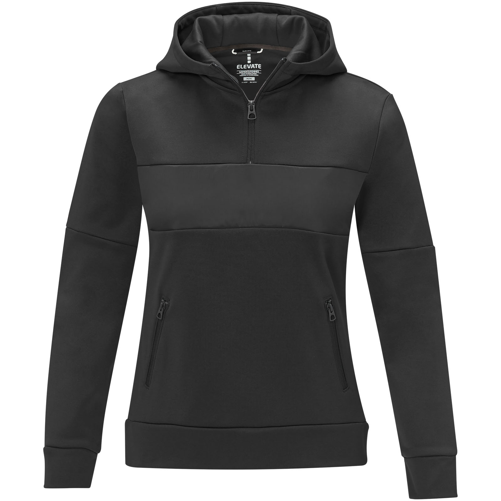 Sudadera anorak con capucha  con media cremallera para mujer Sayan