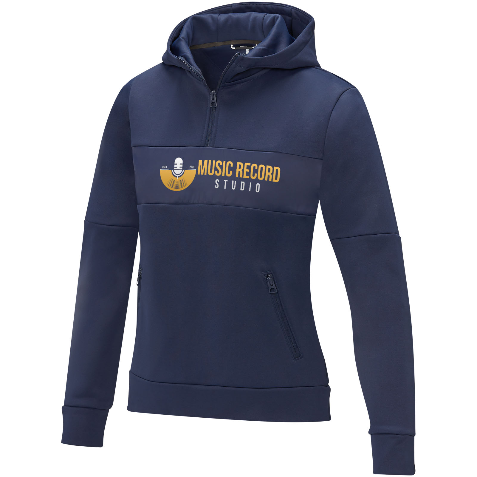Sudadera anorak con capucha  con media cremallera para mujer Sayan