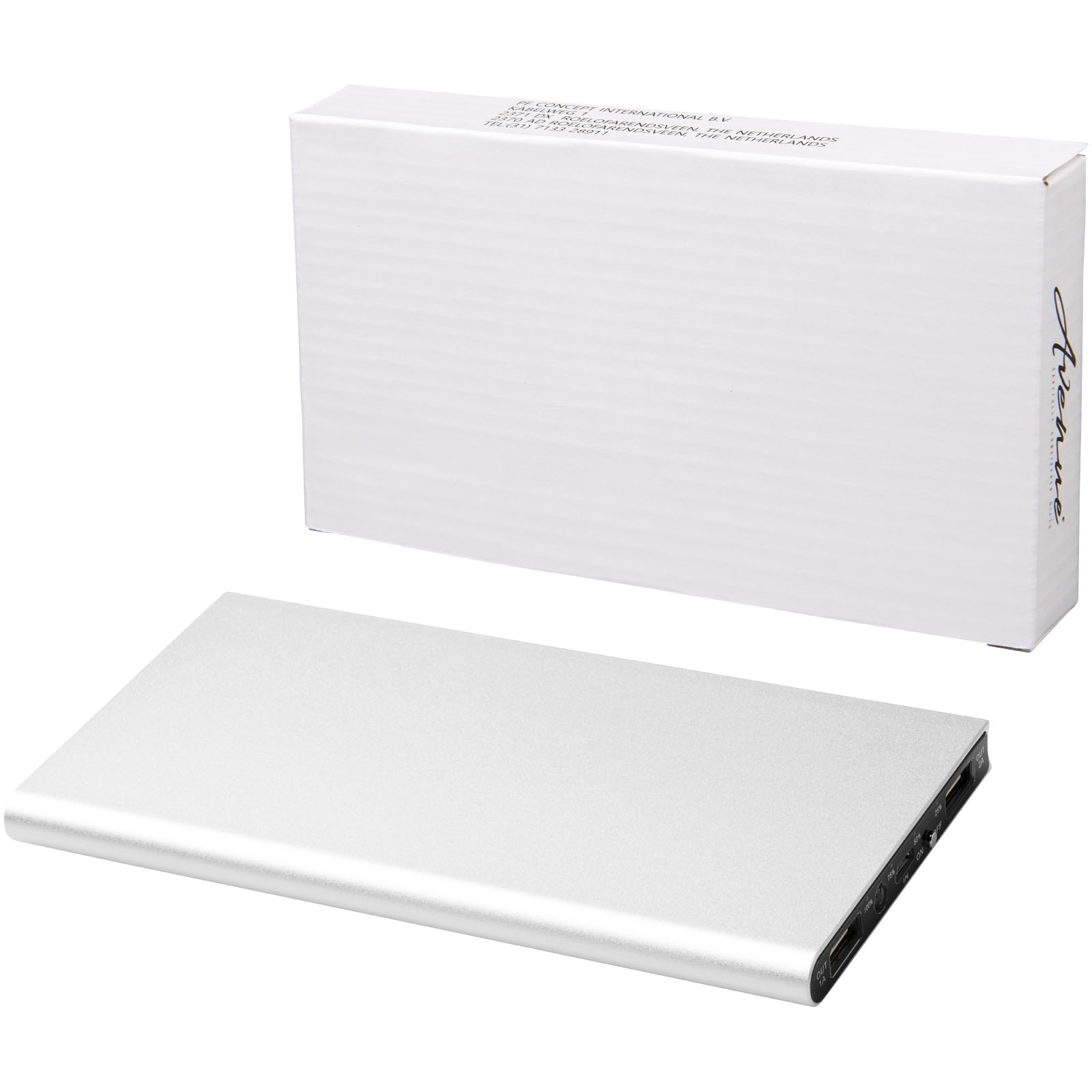 Batería externa de aluminio de 8000 mAh Plate