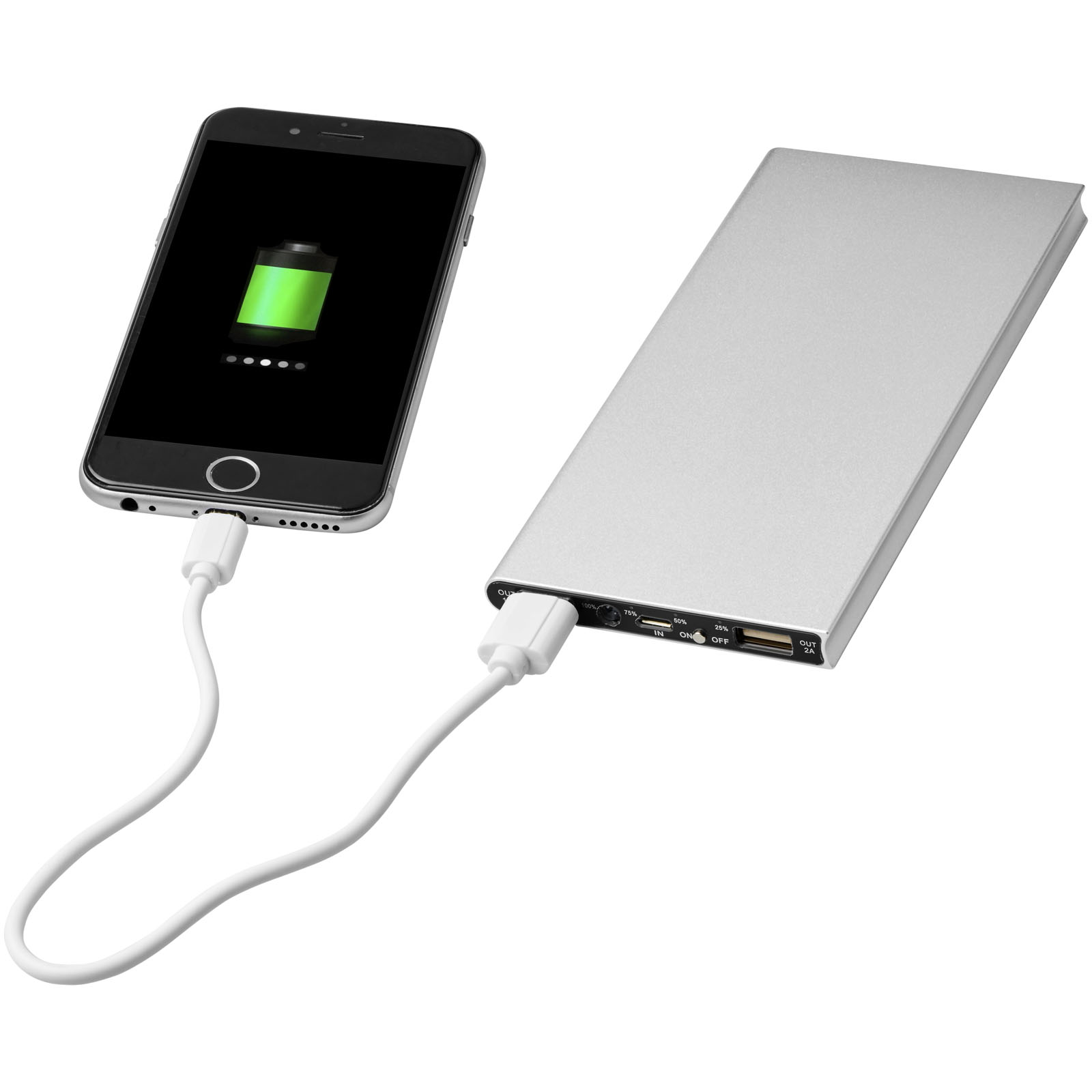 Batería externa de aluminio de 8000 mAh Plate