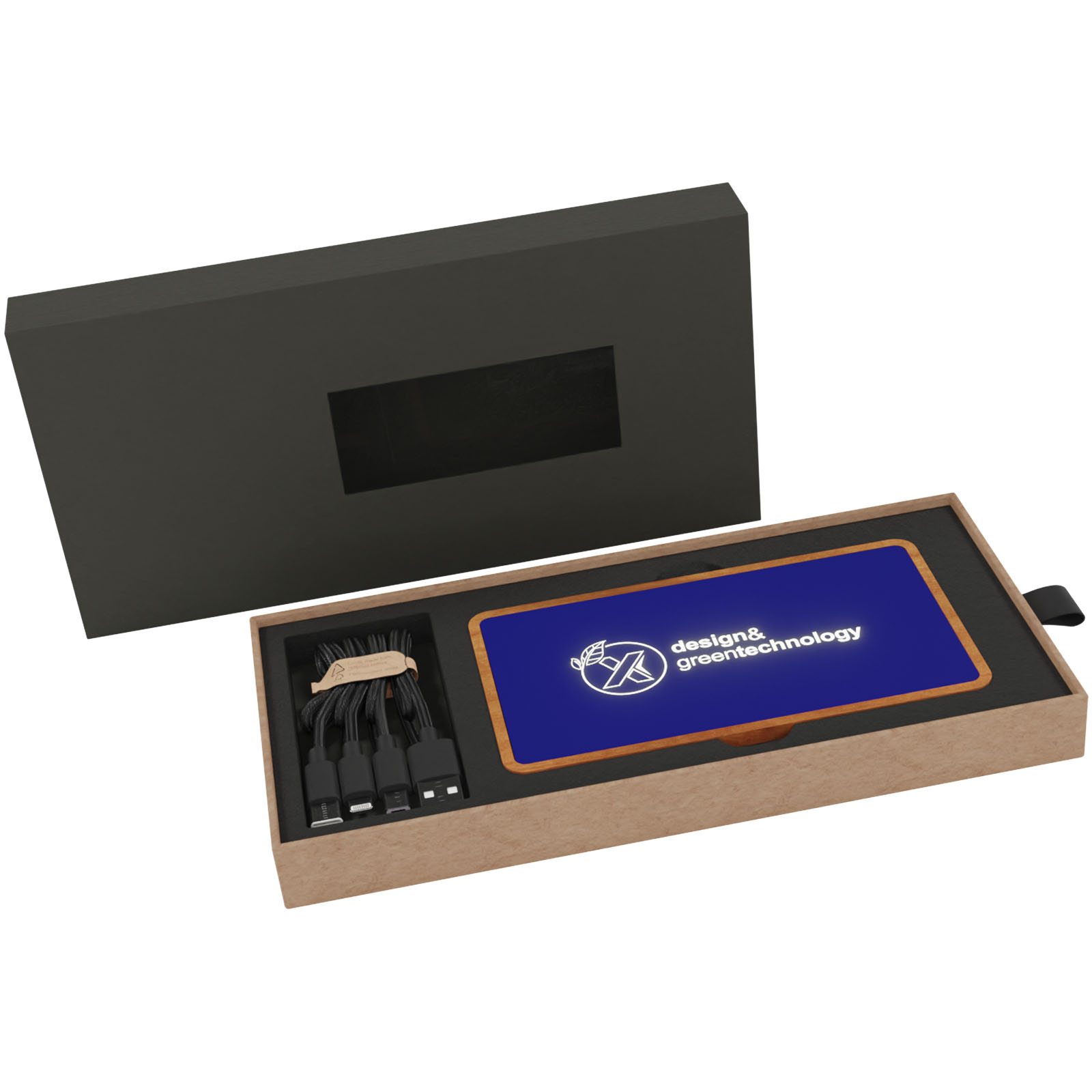 Batería externa inalámbrica luminosa de 5000 mAh SCX.design P36