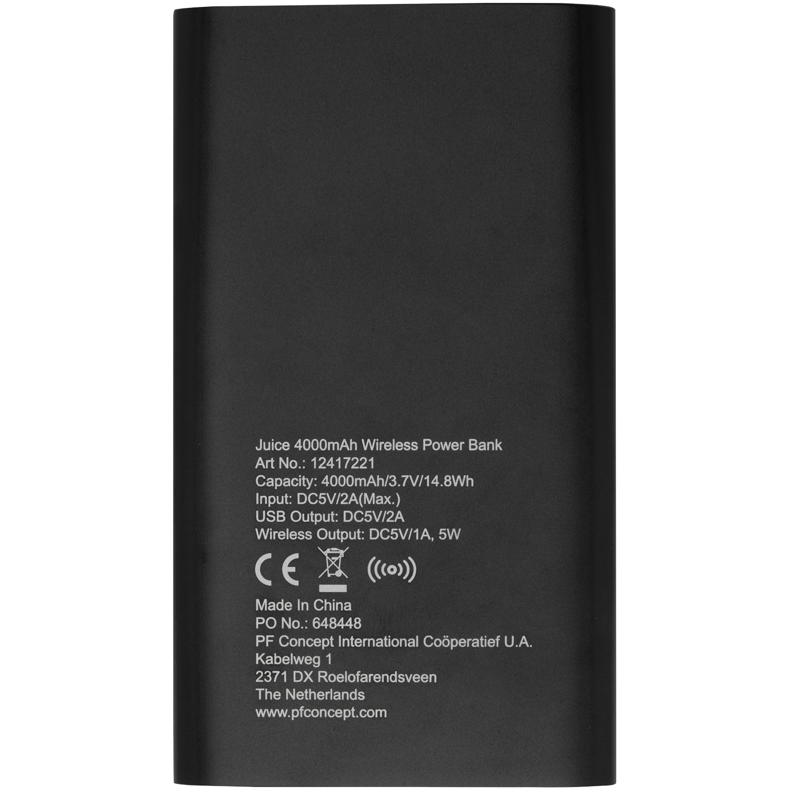 Batería externa inalámbrica de 4000 mAh Juice