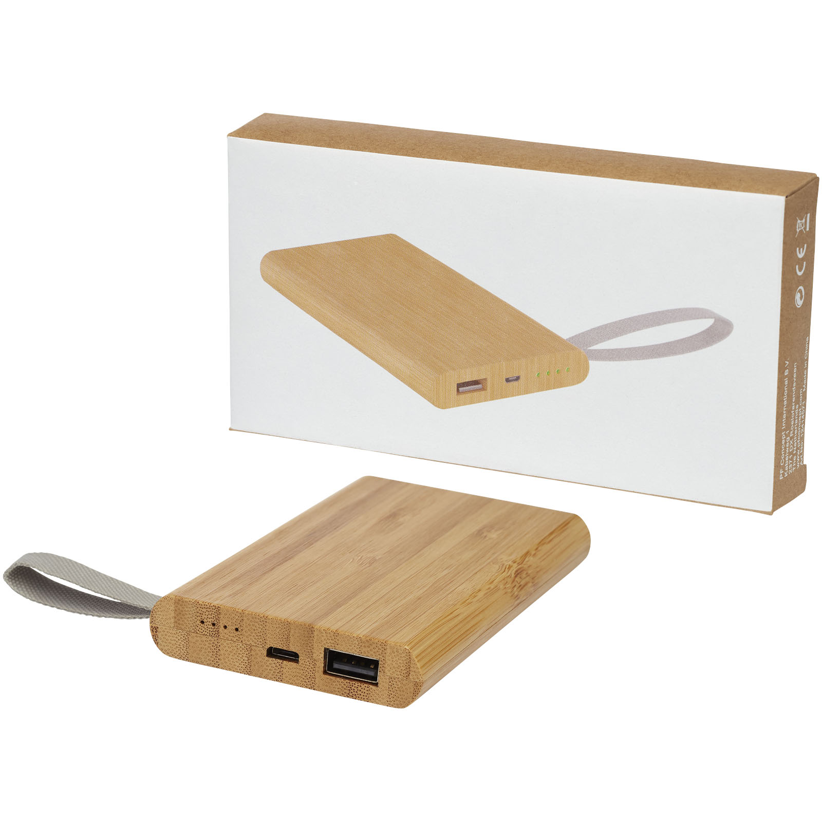 Batería externa de 5000 mAh de bambú Tulda