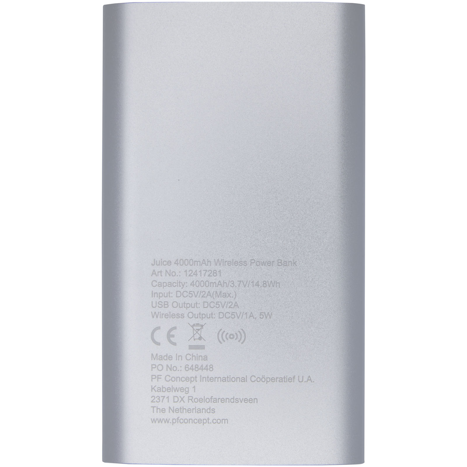 Batería externa inalámbrica de 4000 mAh Juice