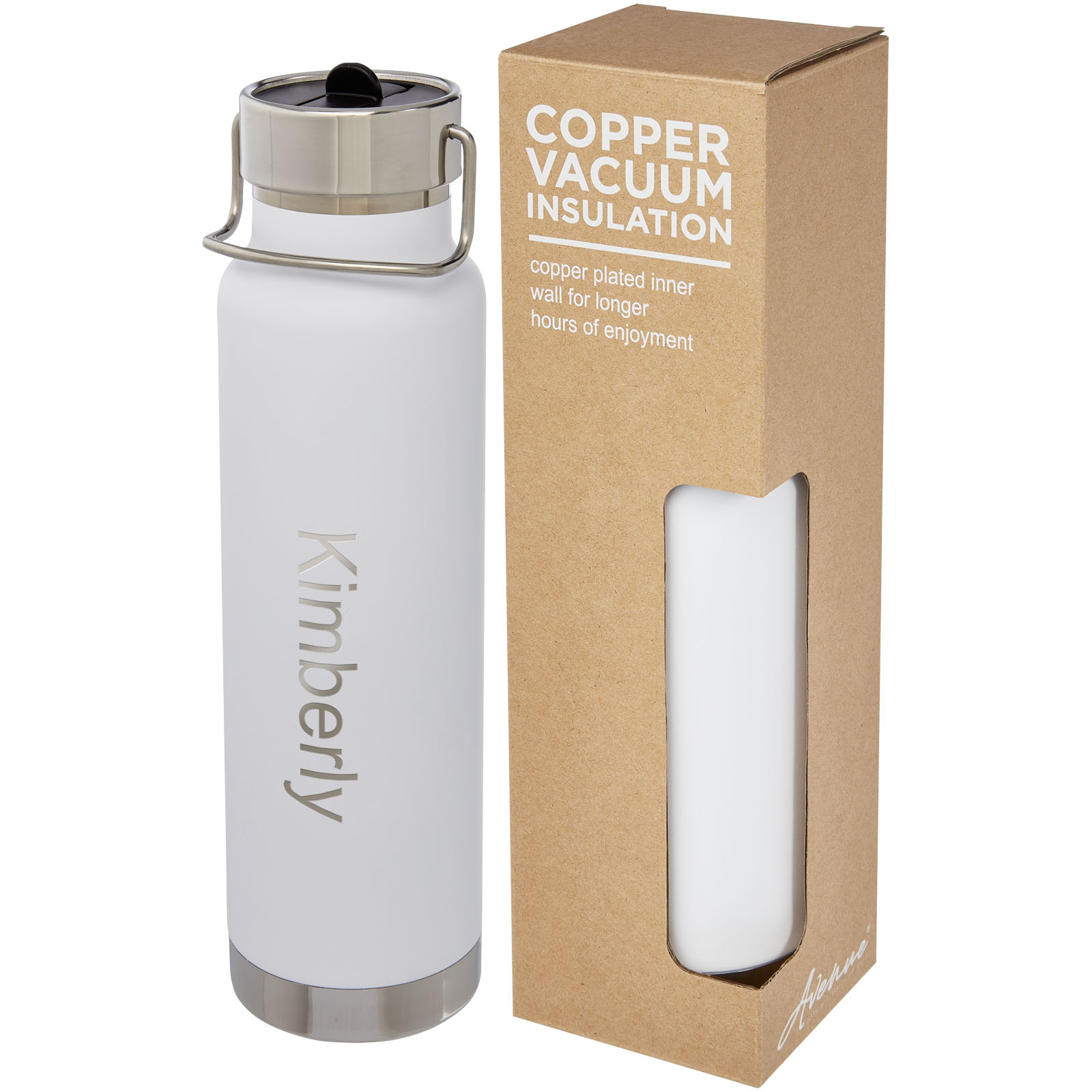 Bidón deportivo de 750 ml con aislamiento al vacío de cobre Thor