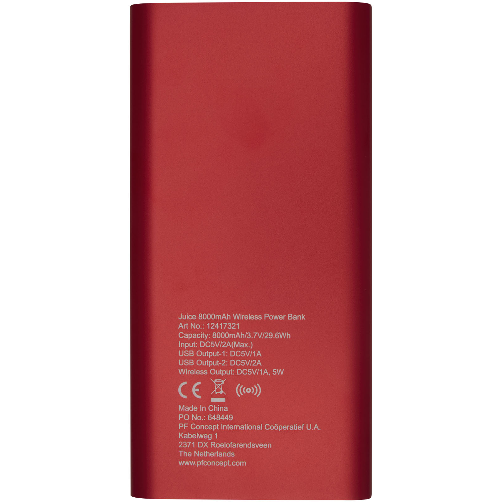 Batería externa inalámbrica de 8000 mAh Juice