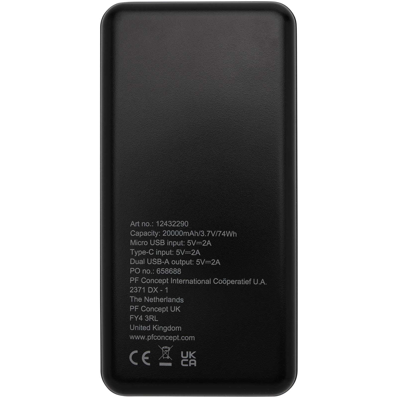 Batería externa de plástico reciclado de 20 000 mAh Loop