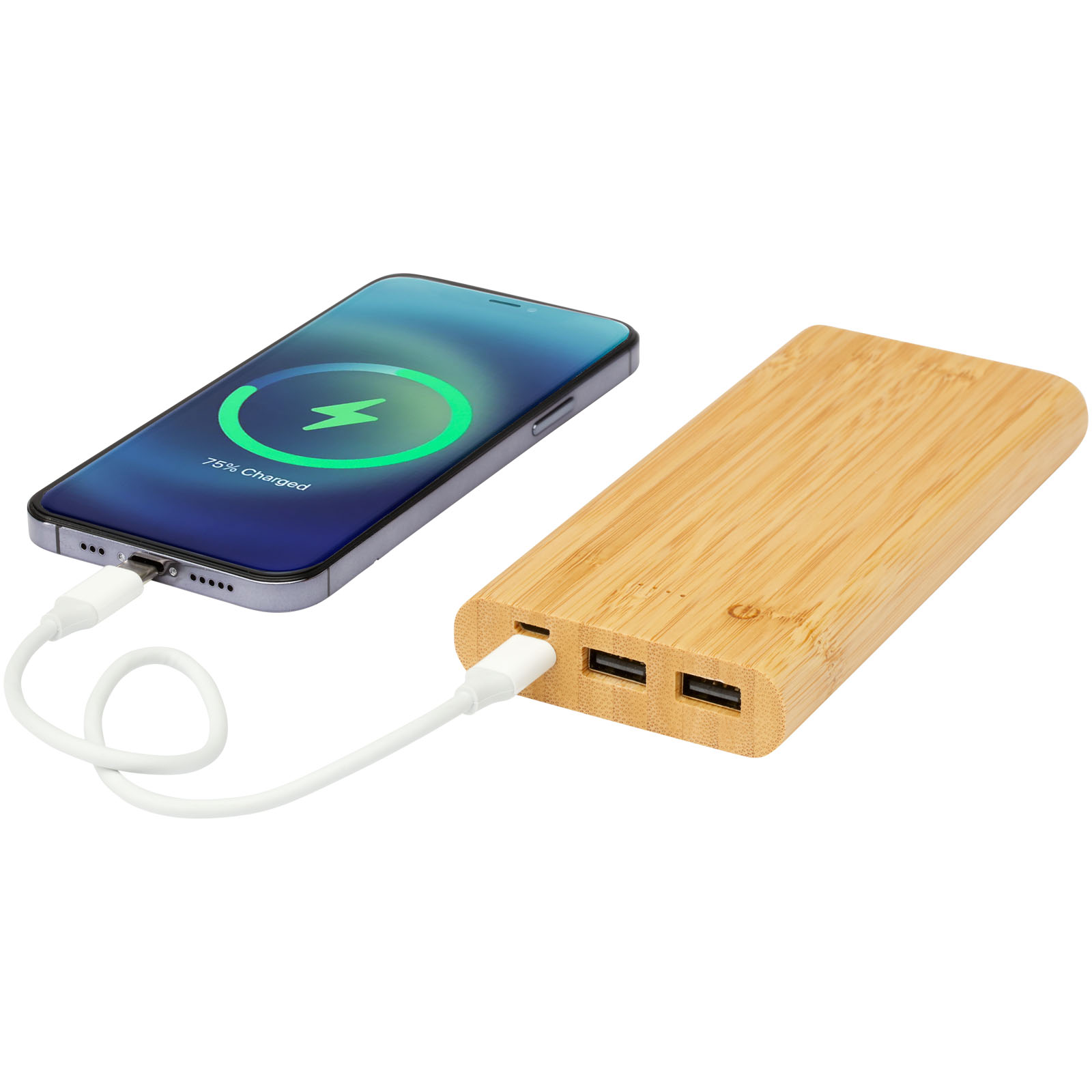 Batería externa de 10,000 mAh de bambú Tulda