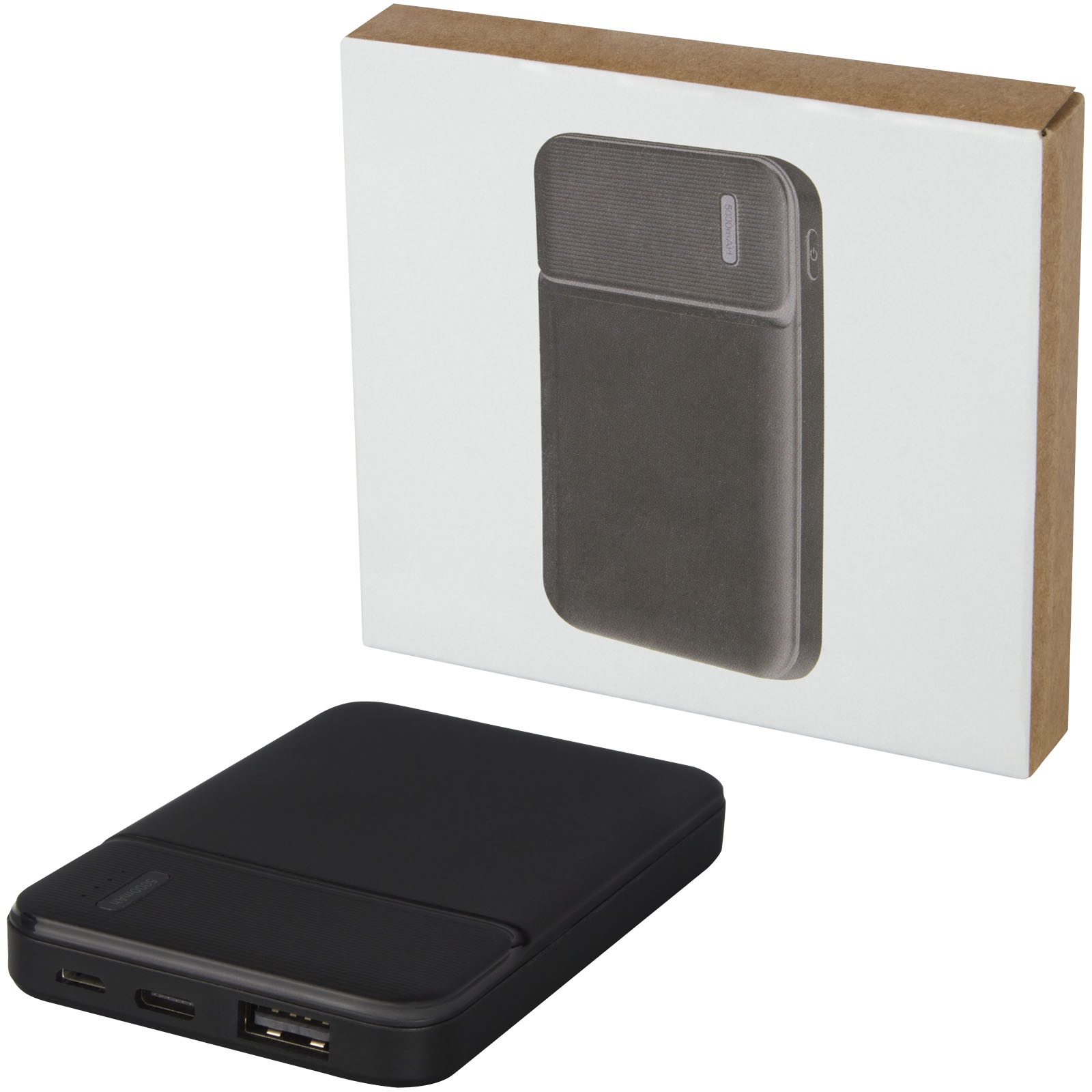 Batería externa de plástico reciclado de 5000 mAh Loop