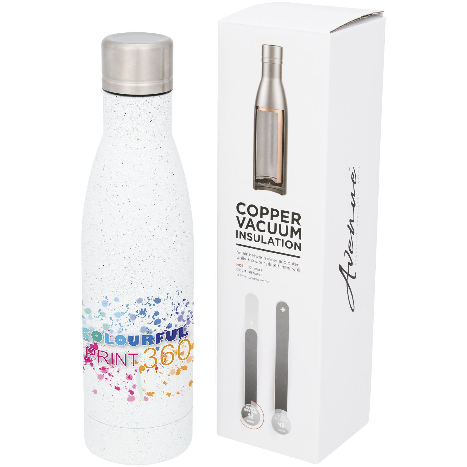 Bidón moteado con aislamiento de cobre de 500 ml Vasa