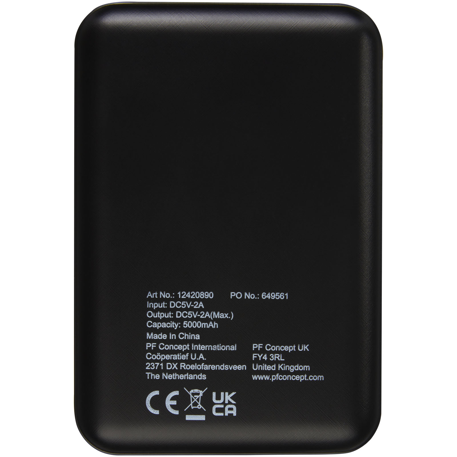 Batería externa retroiluminada ultradelgada de 5000 mAh Gleam