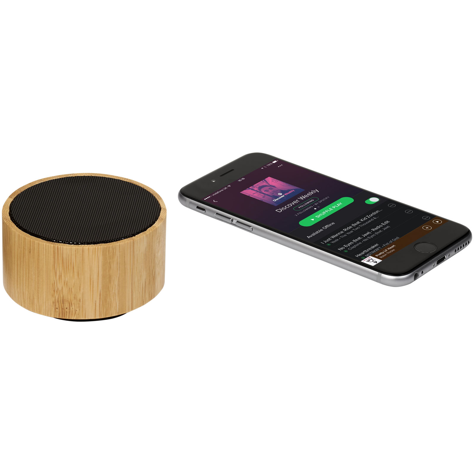 Altavoz Bluetooth® de bambú Cosmos
