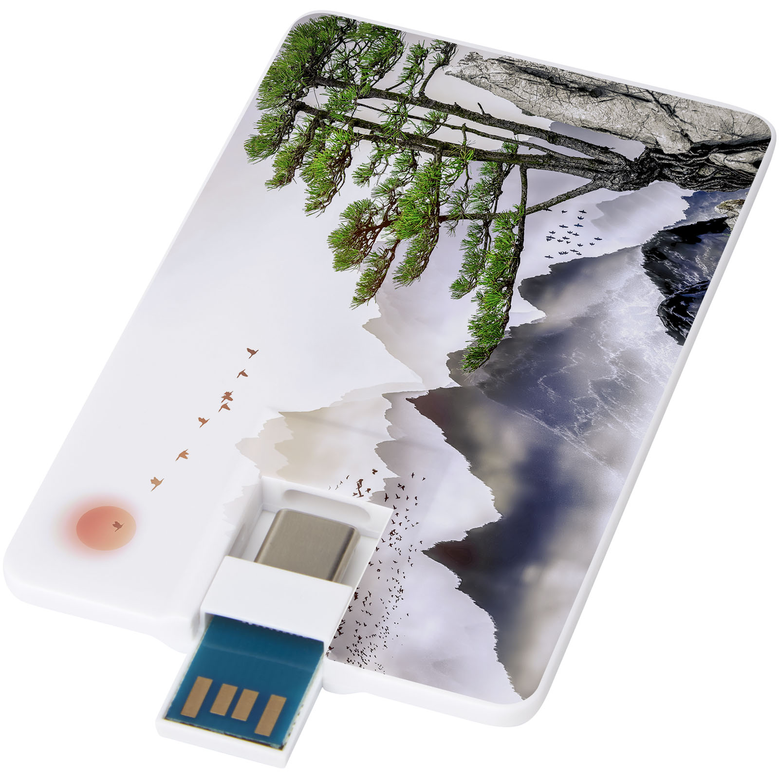 Memoria USB de 32 GB de tipo C y USB A 3.0 Duo slim