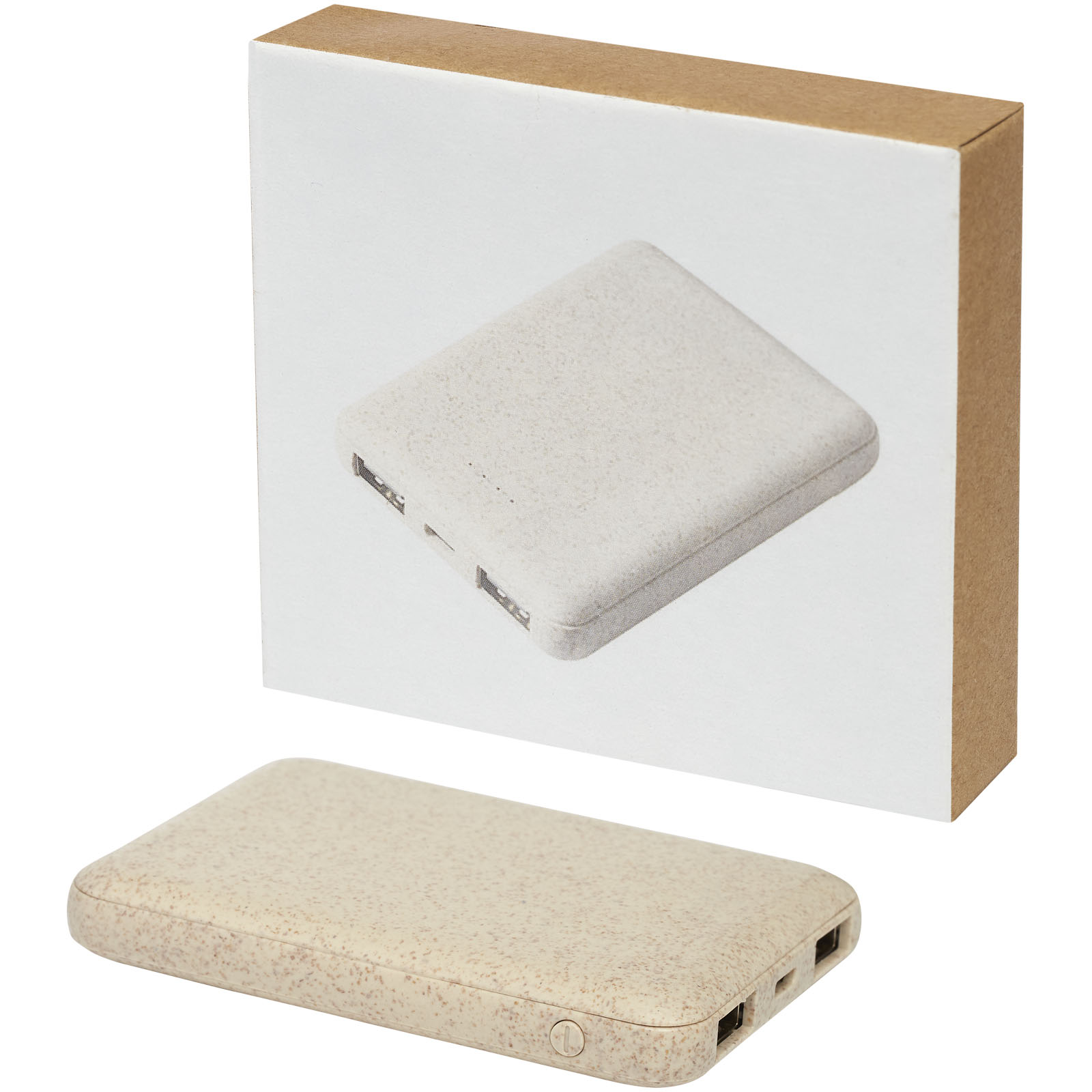 Batería externa de 5000 mAh de paja de trigo Asama