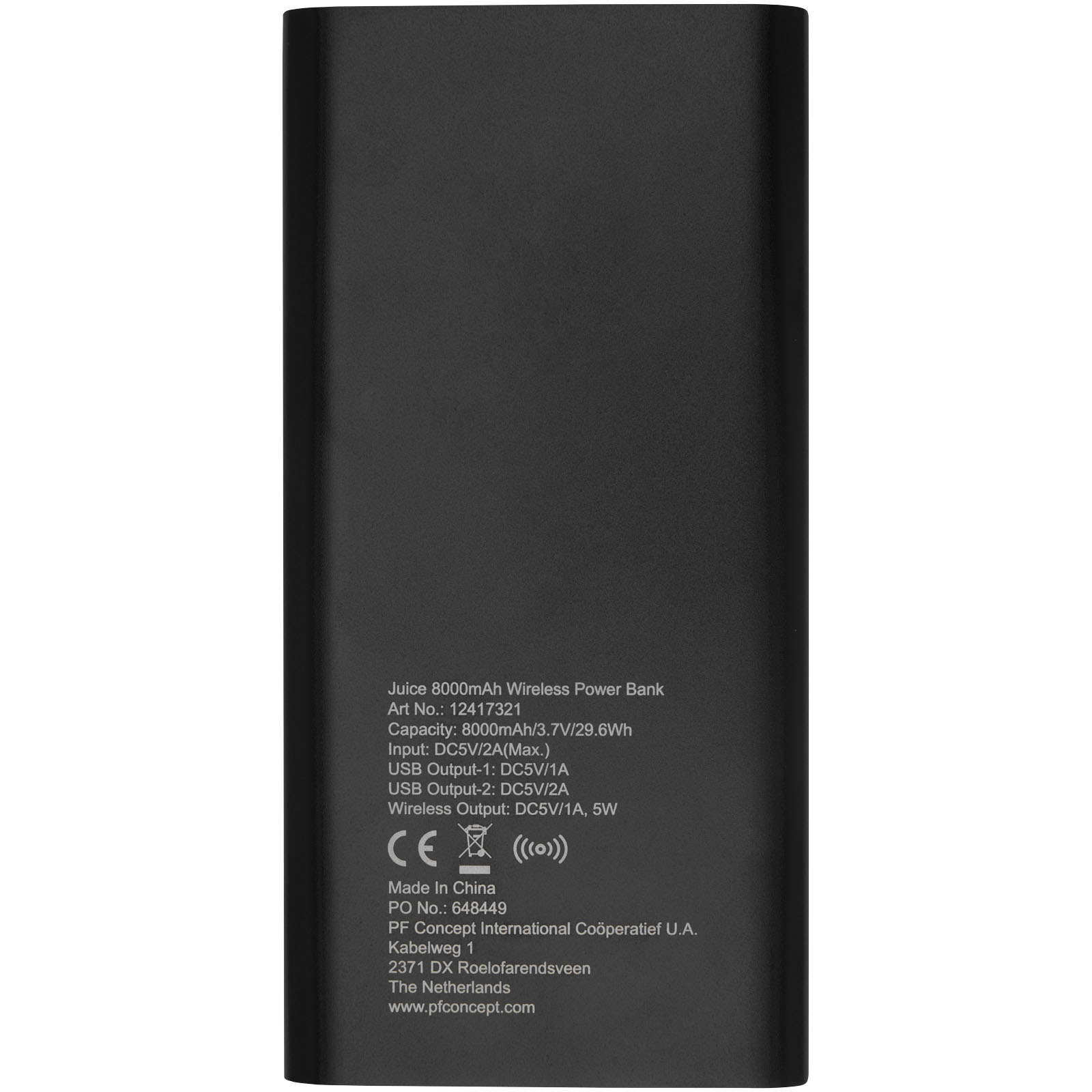Batería externa inalámbrica de 8000 mAh Juice
