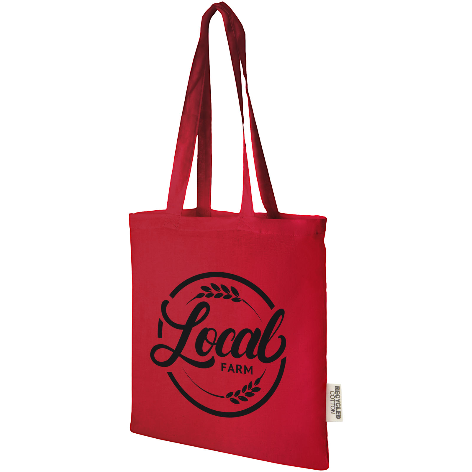 Bolsa Tote de algodón reciclado GRS de 140 g/m2 de 7 L Madras