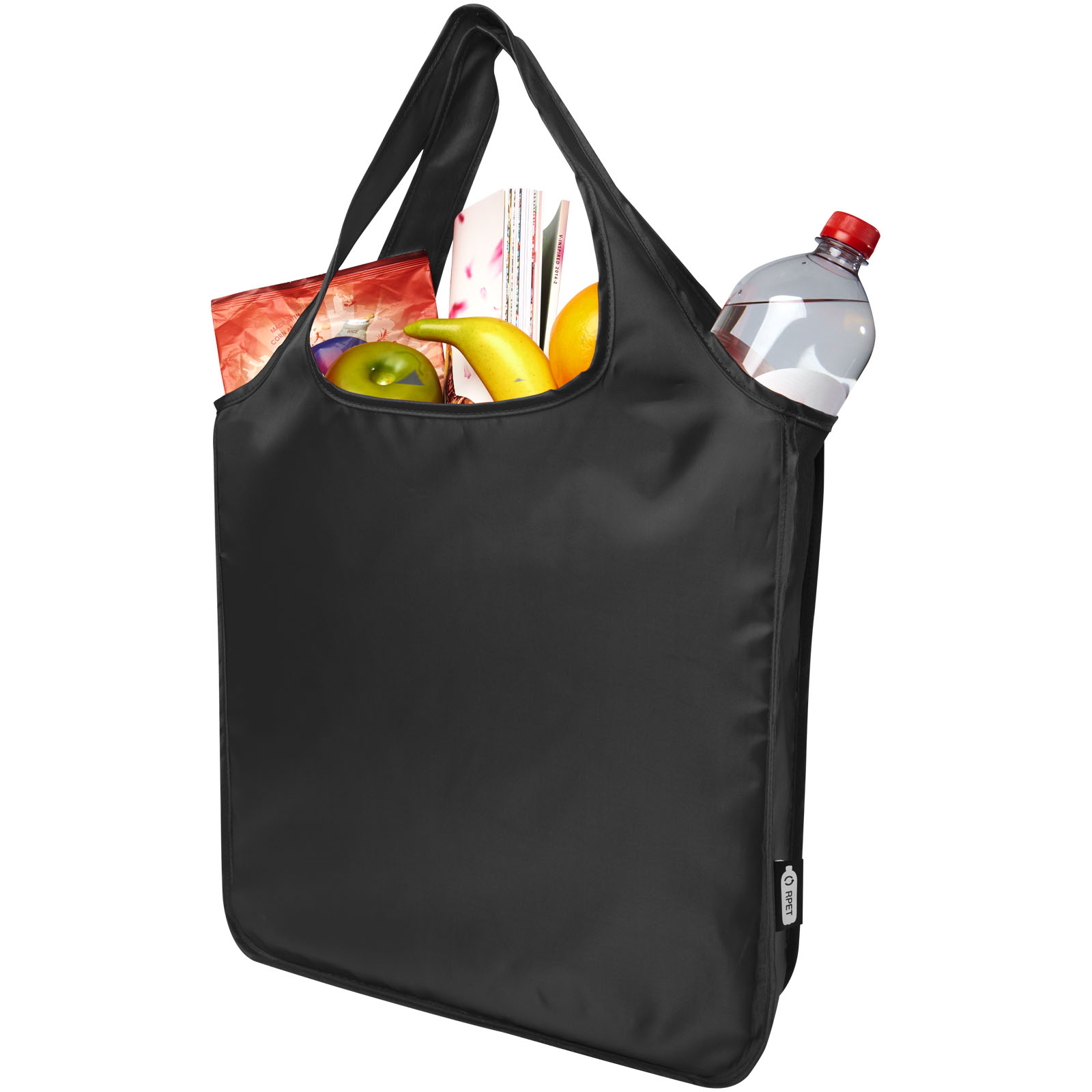 Bolsa Tote plegable grande de PET reciclado Ash