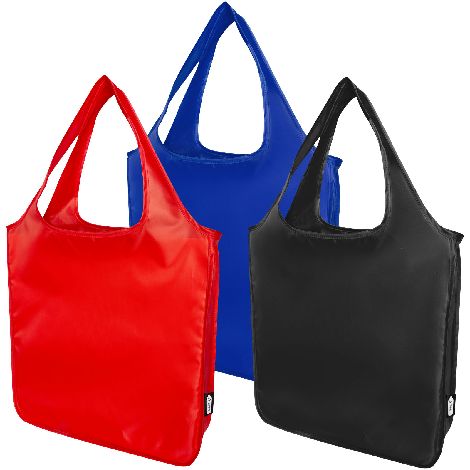 Bolsa Tote plegable grande de PET reciclado Ash