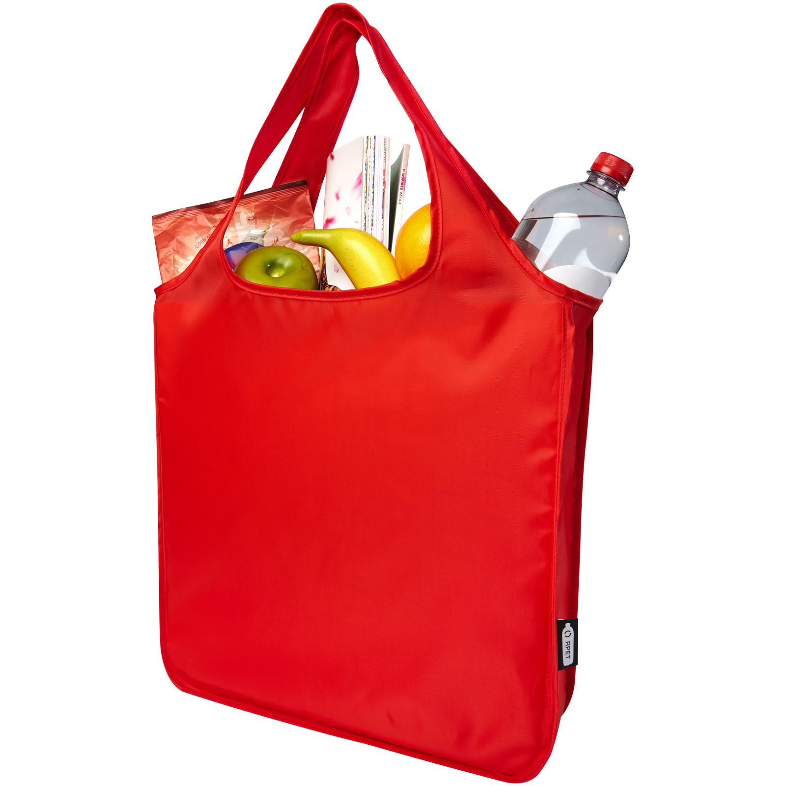 Bolsa Tote plegable grande de PET reciclado Ash