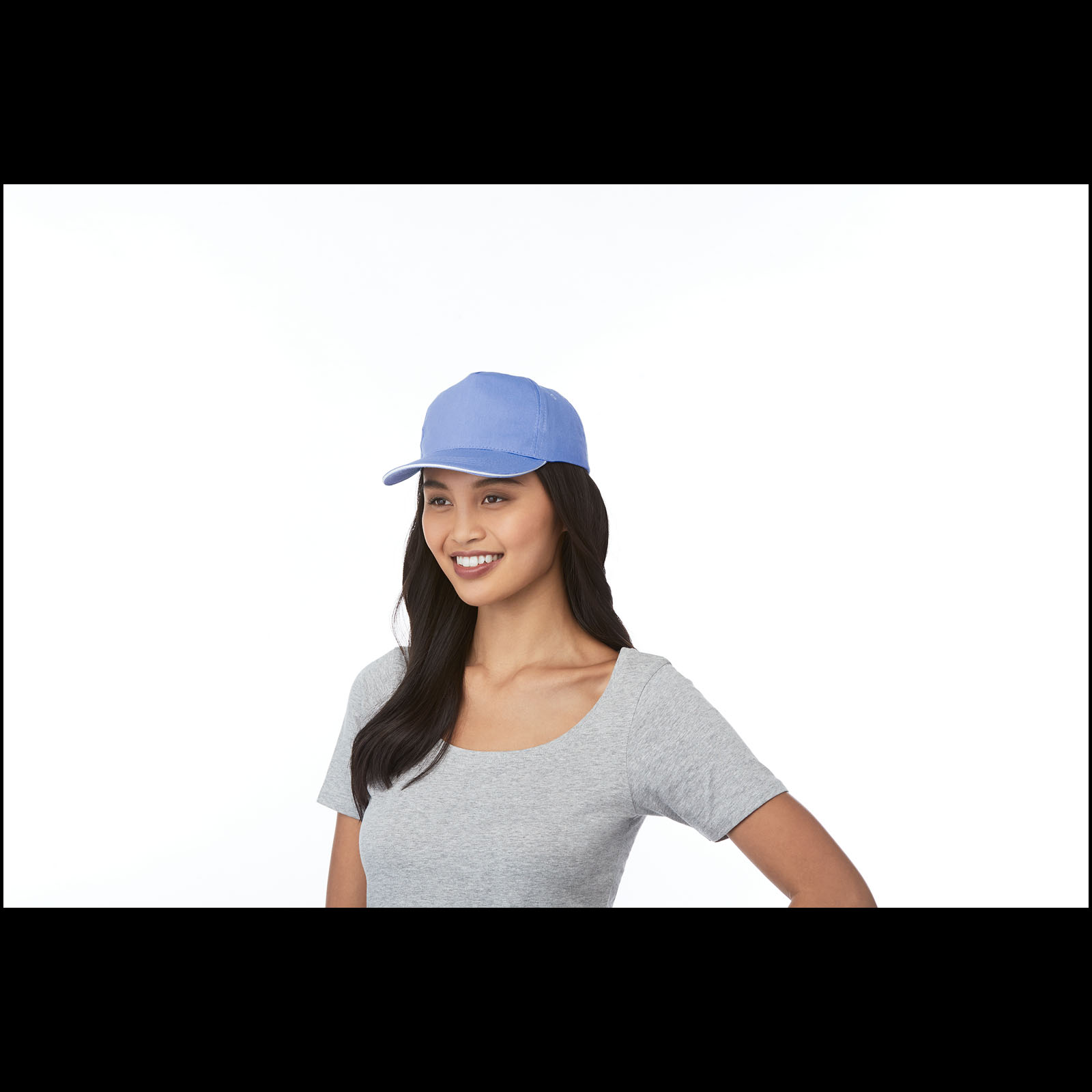 Gorra de 5 paneles con ribete Ceto