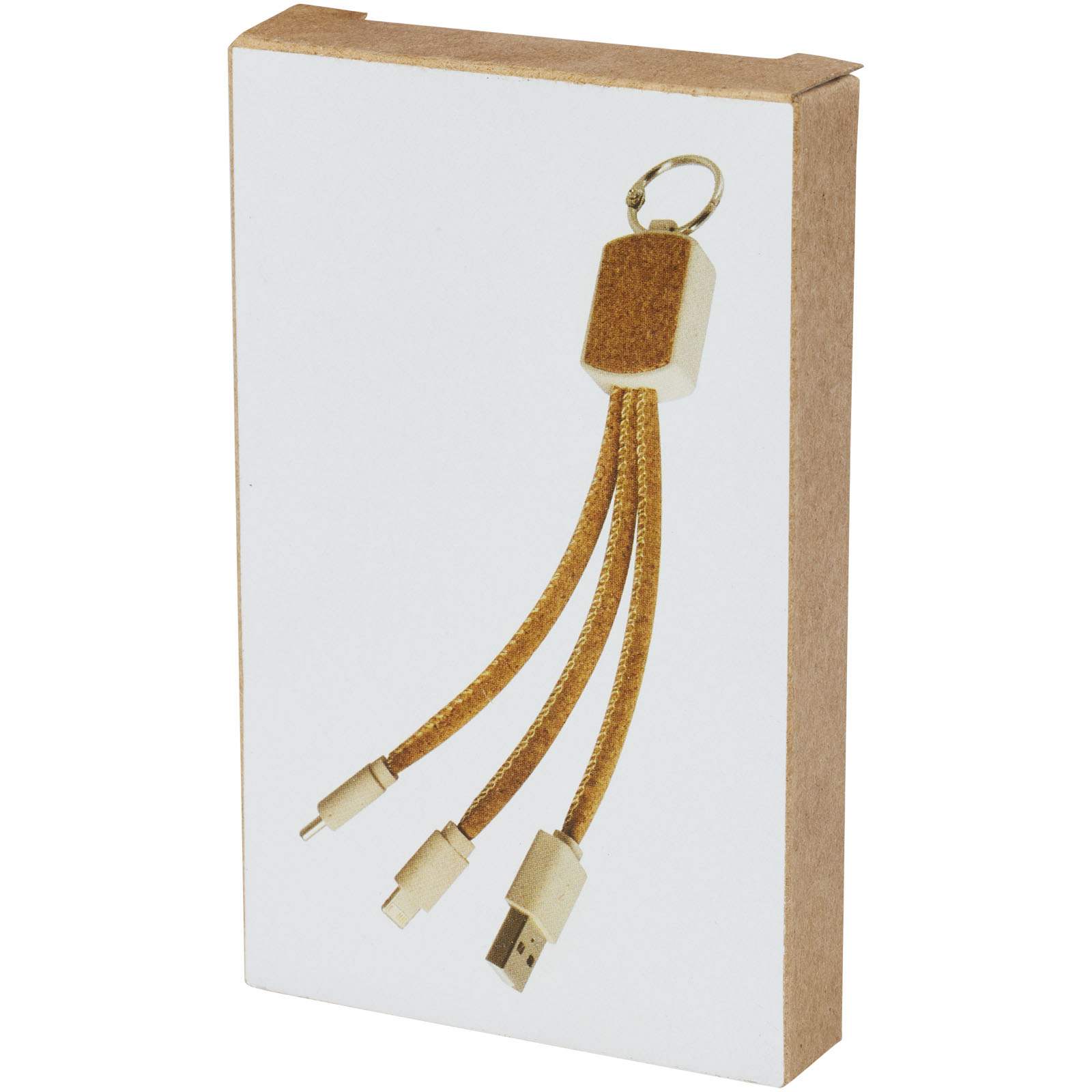 Cable de carga 3 en 1 de paja de trigo y corcho Bates
