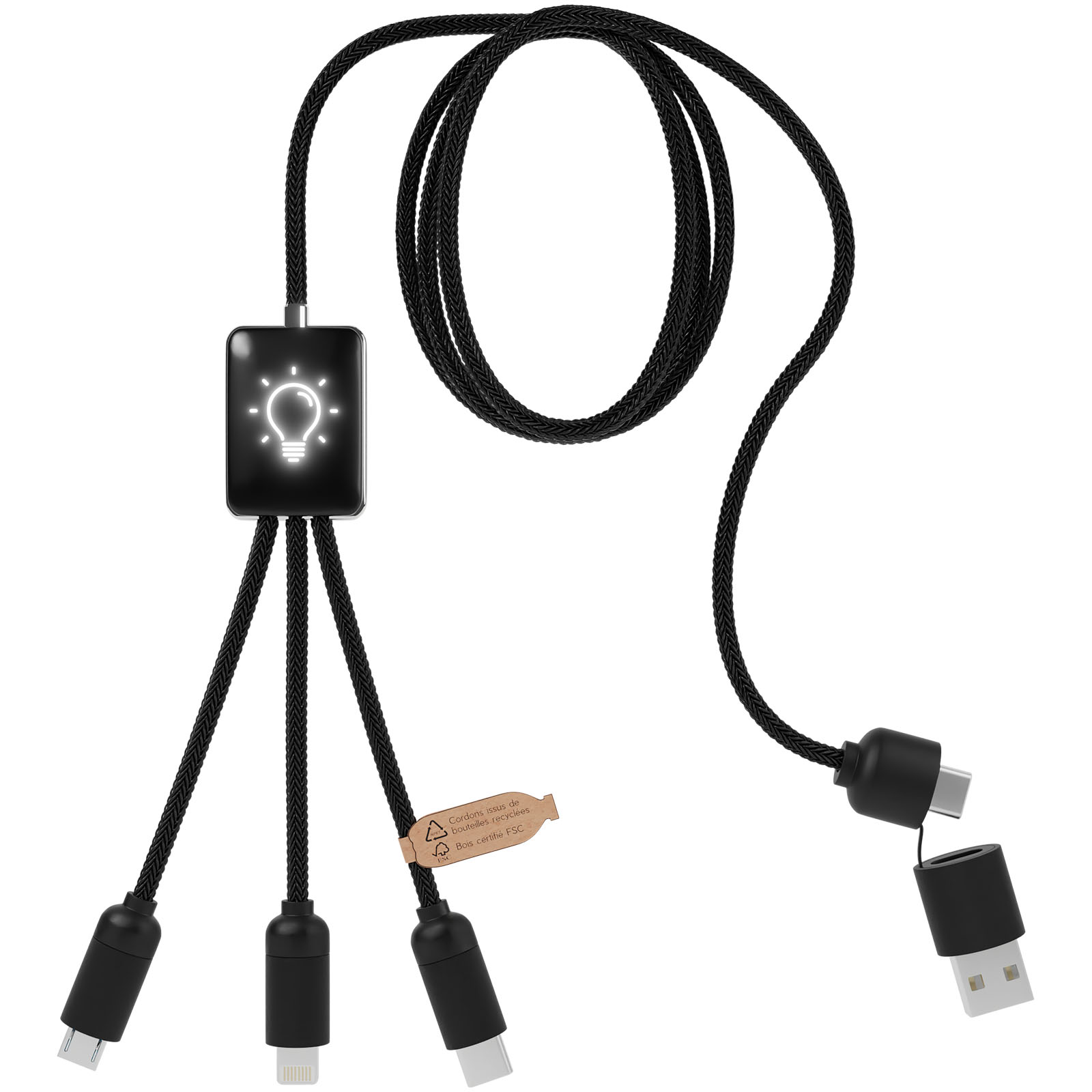 Cable de carga extensible 5 en 1 SCX.design C28