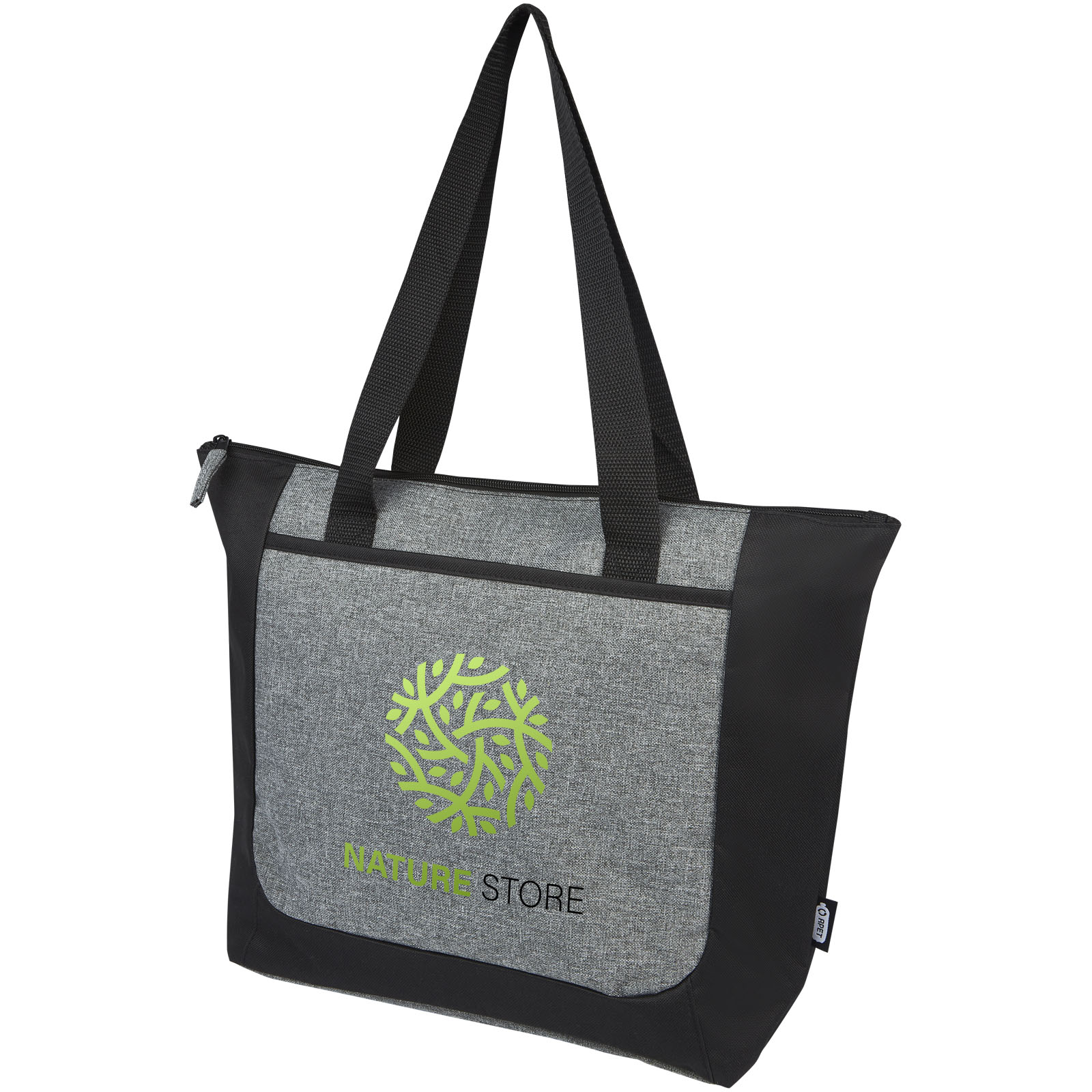 Bolsa Tote reciclada GRS en dos tonos con cremallera de 15 L Reclaim