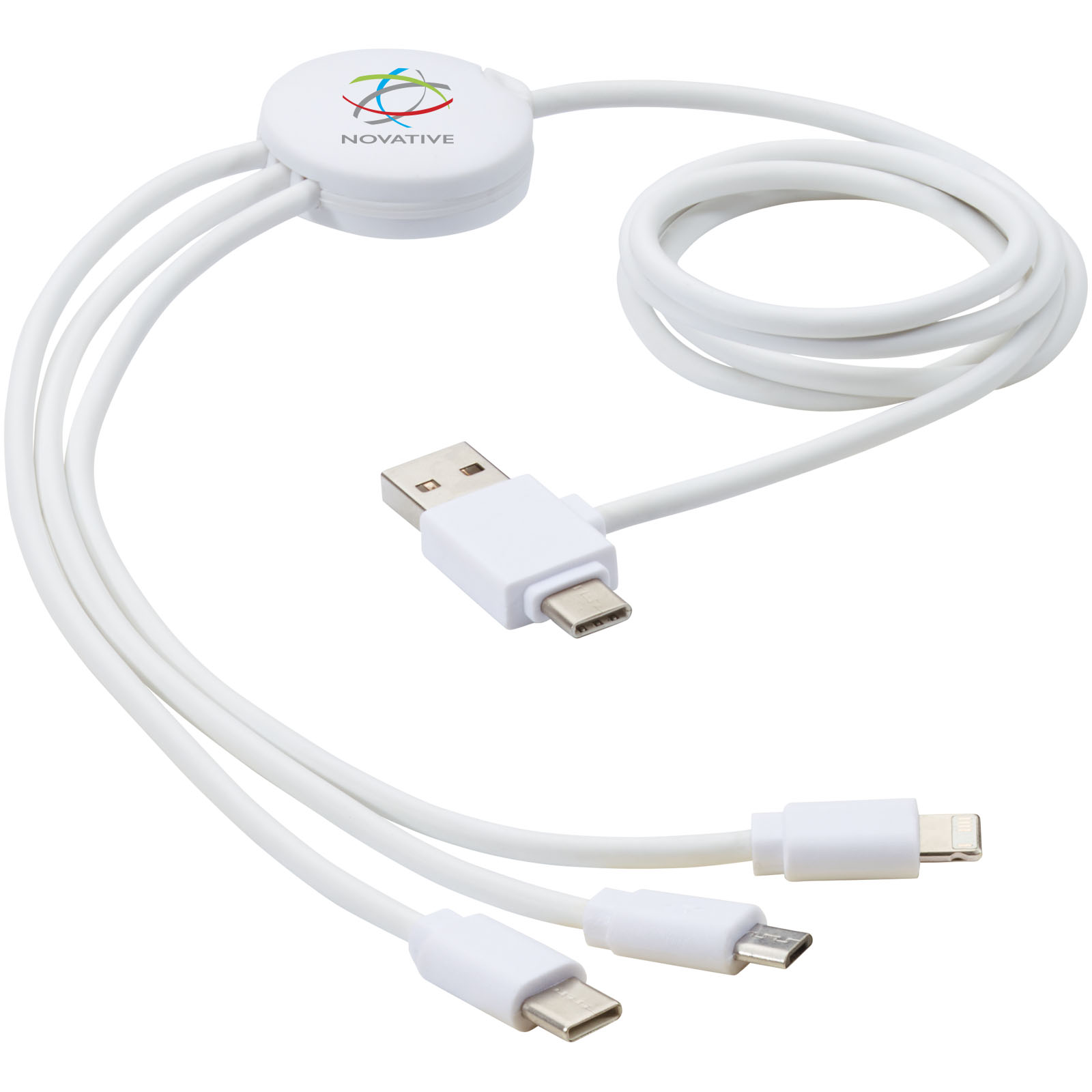 Cable de carga 5 en 1 con aditivo antibacteriano Pure