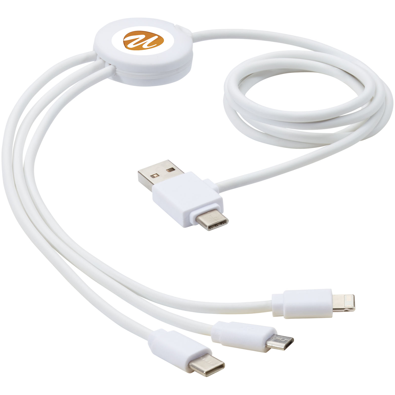 Cable de carga 5 en 1 con aditivo antibacteriano Pure