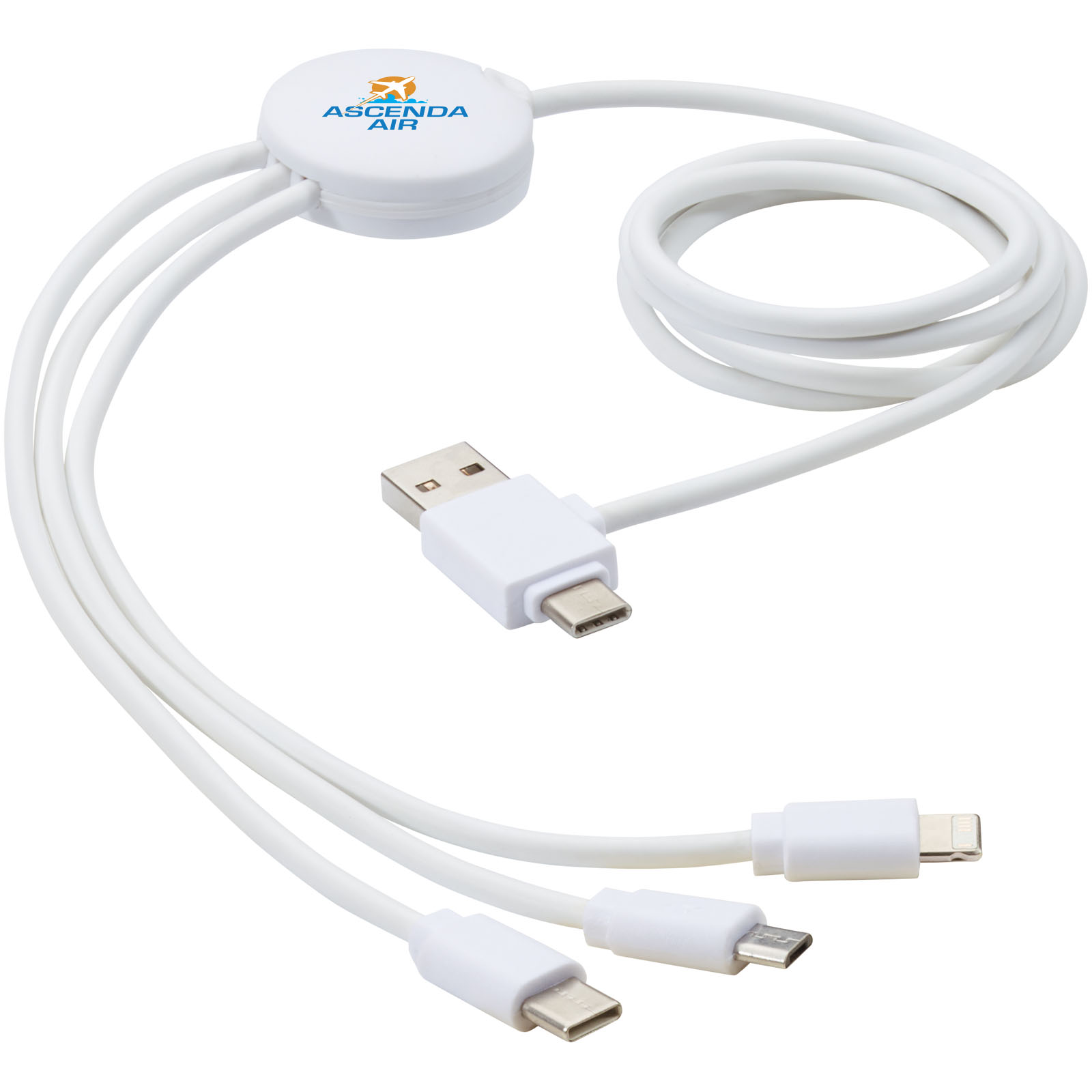 Cable de carga 5 en 1 con aditivo antibacteriano Pure