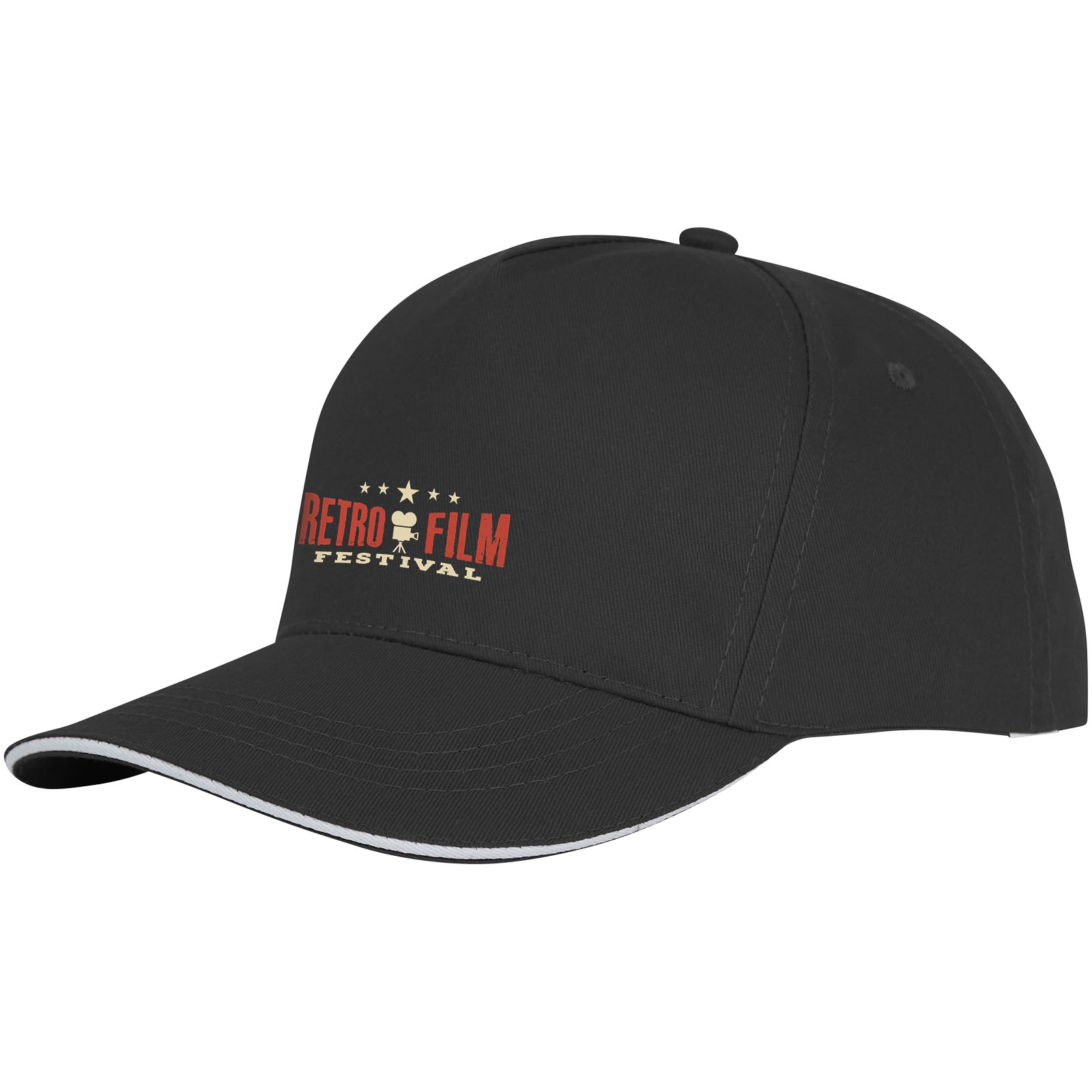 Gorra de 5 paneles con ribete Ceto