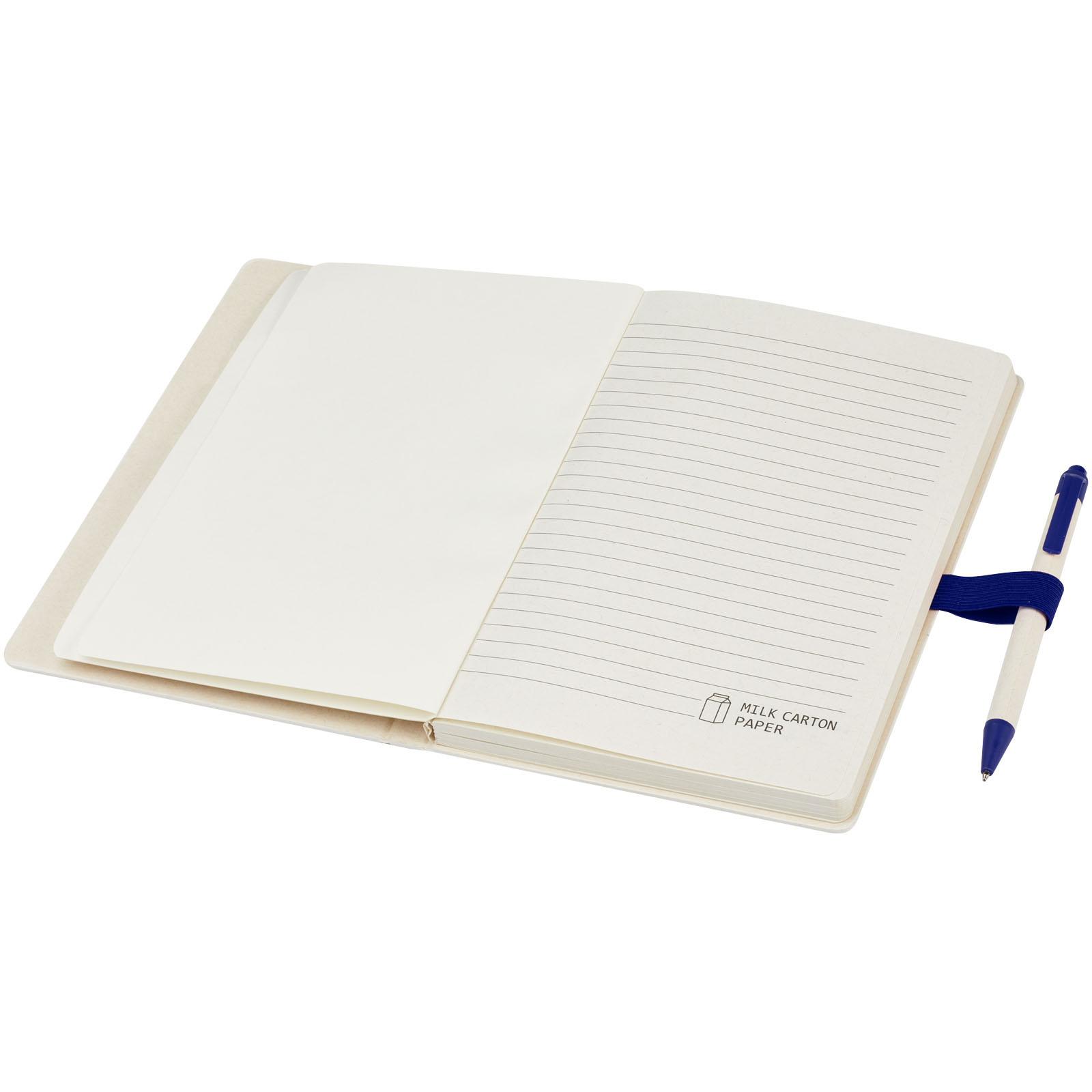 Set de libreta de referencia de tamaño A5 y bolígrafo fabricados con cartones de leche reciclados Dairy Dream