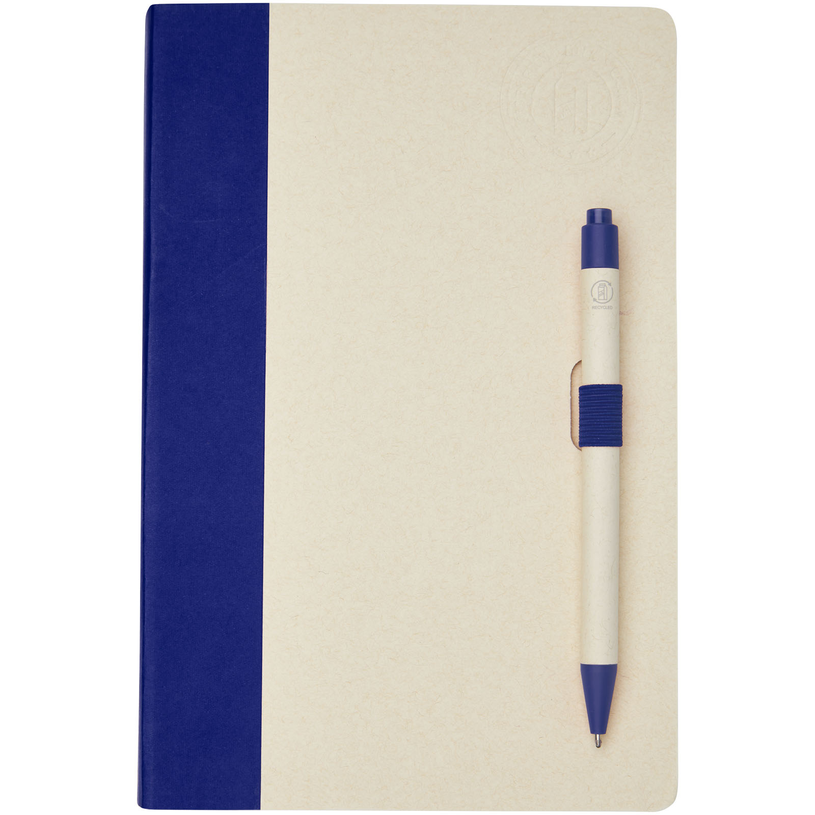 Set de libreta de referencia de tamaño A5 y bolígrafo fabricados con cartones de leche reciclados Dairy Dream