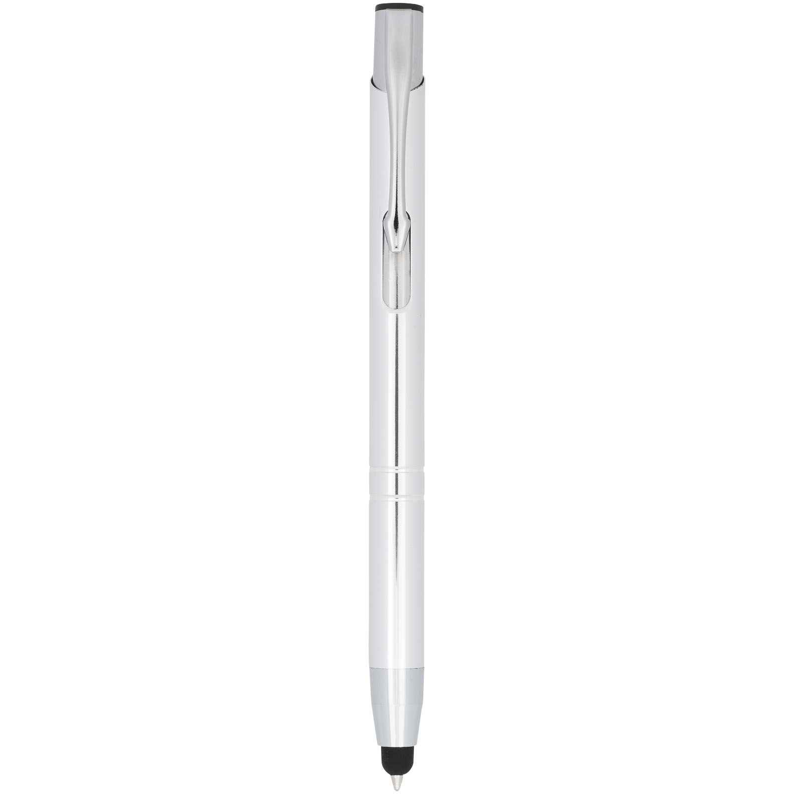 Bolígrafo con stylus de aluminio “Moneta” (tinta azul)