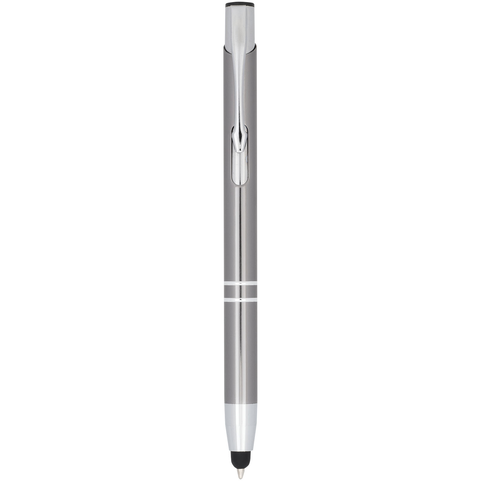 Bolígrafo con stylus de aluminio “Moneta” (tinta azul)