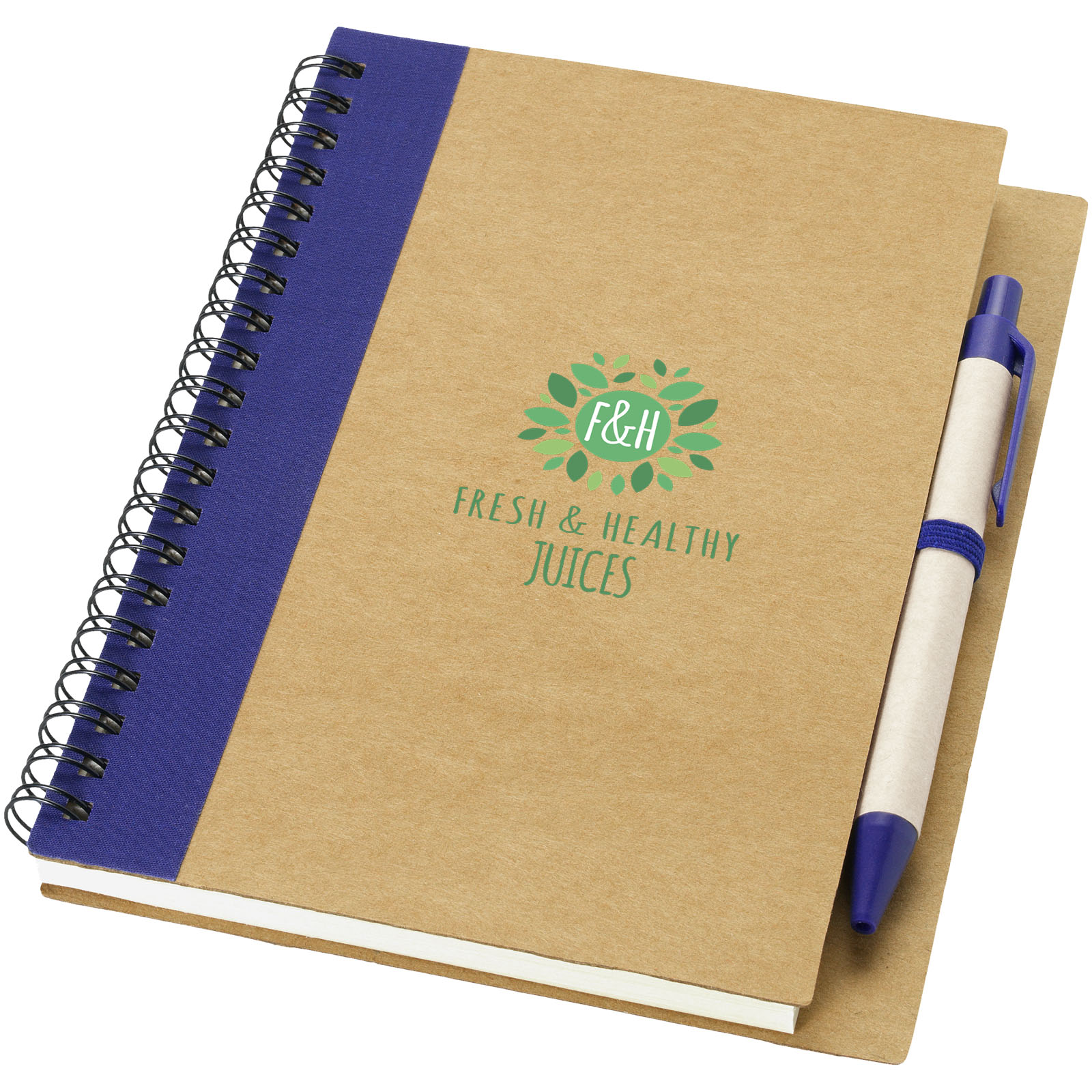 Libreta de papel reciclado con bolígrafo Priestly