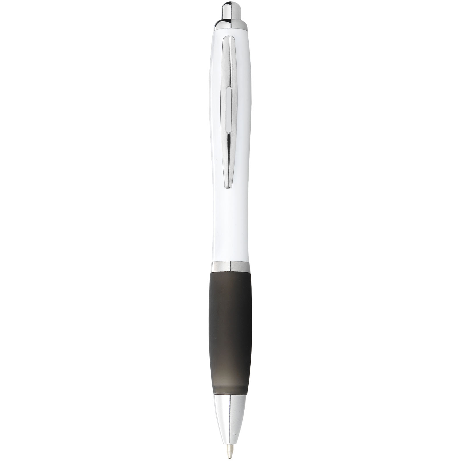 Bolígrafo blanco con empuñadura de color Nash (tinta negra)