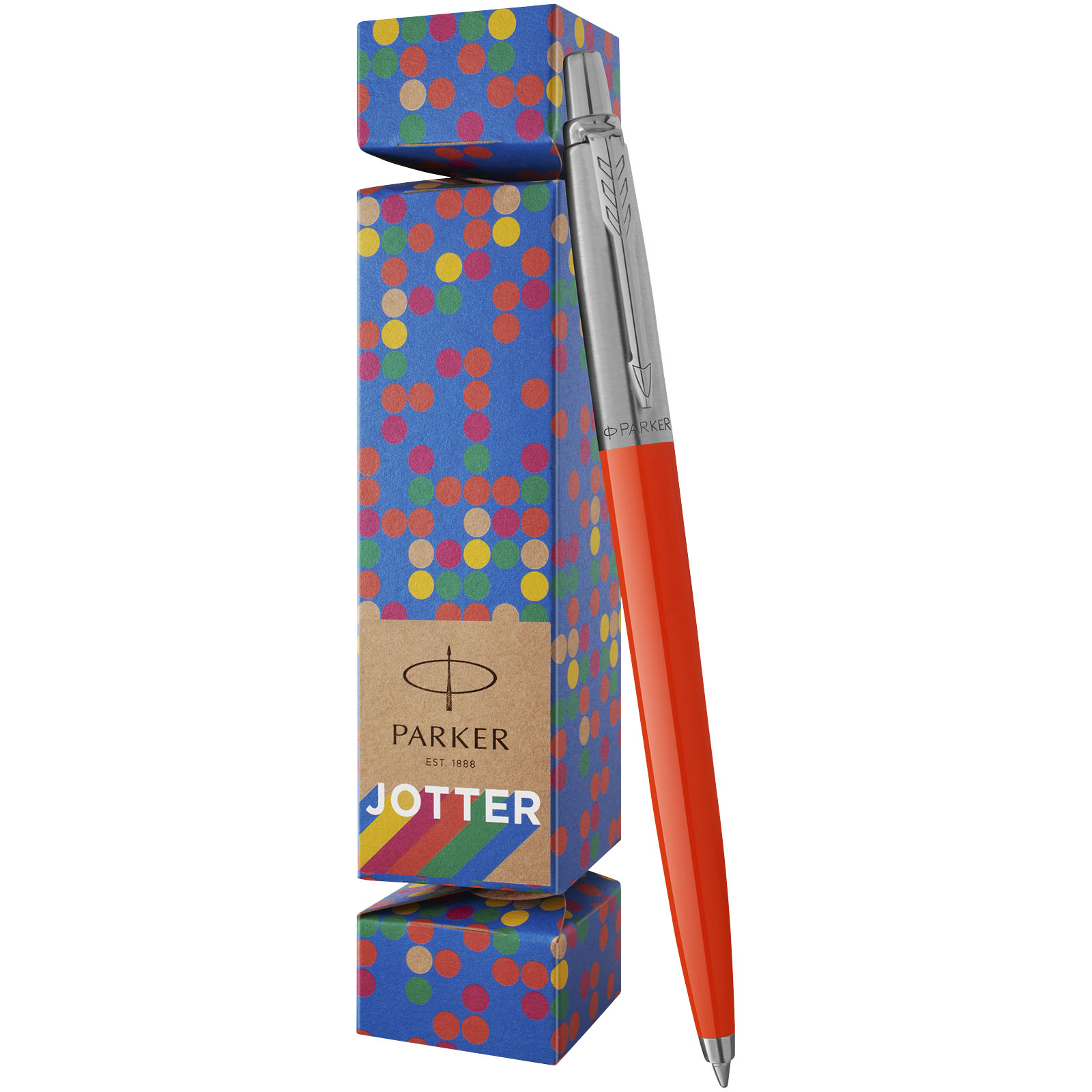 Parker set de regalo con bolígrafo Jotter Cracker (tinta azul)