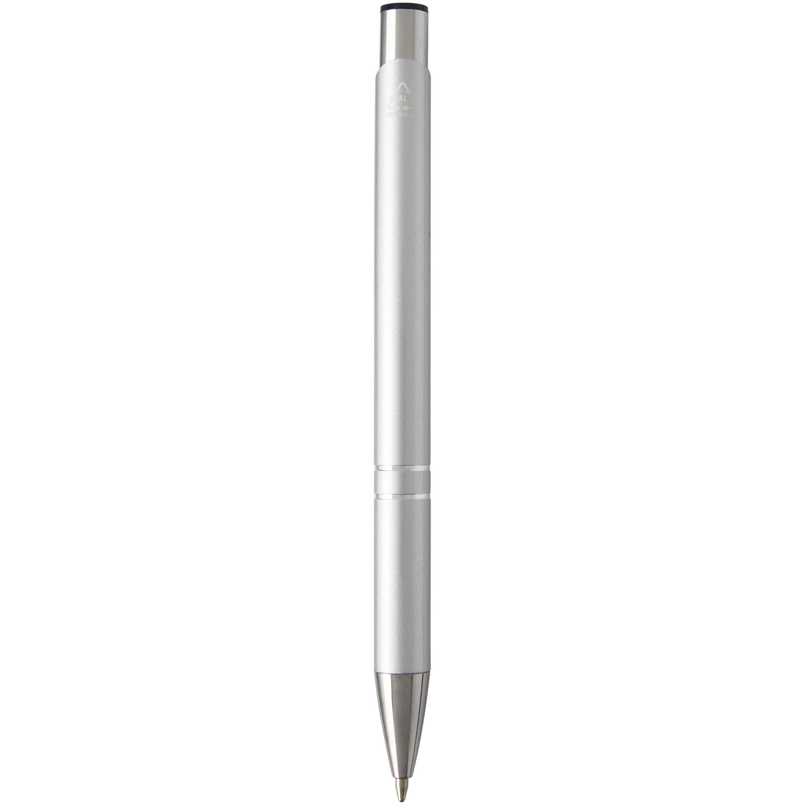 Bolígrafo de aluminio reciclado Moneta (tinta negra)