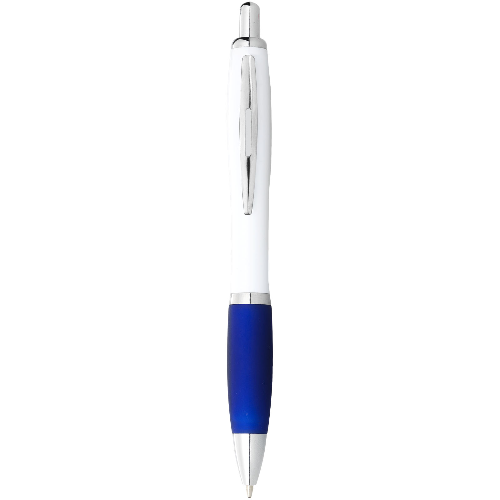 Bolígrafo blanco con empuñadura de color Nash (tinta negra)