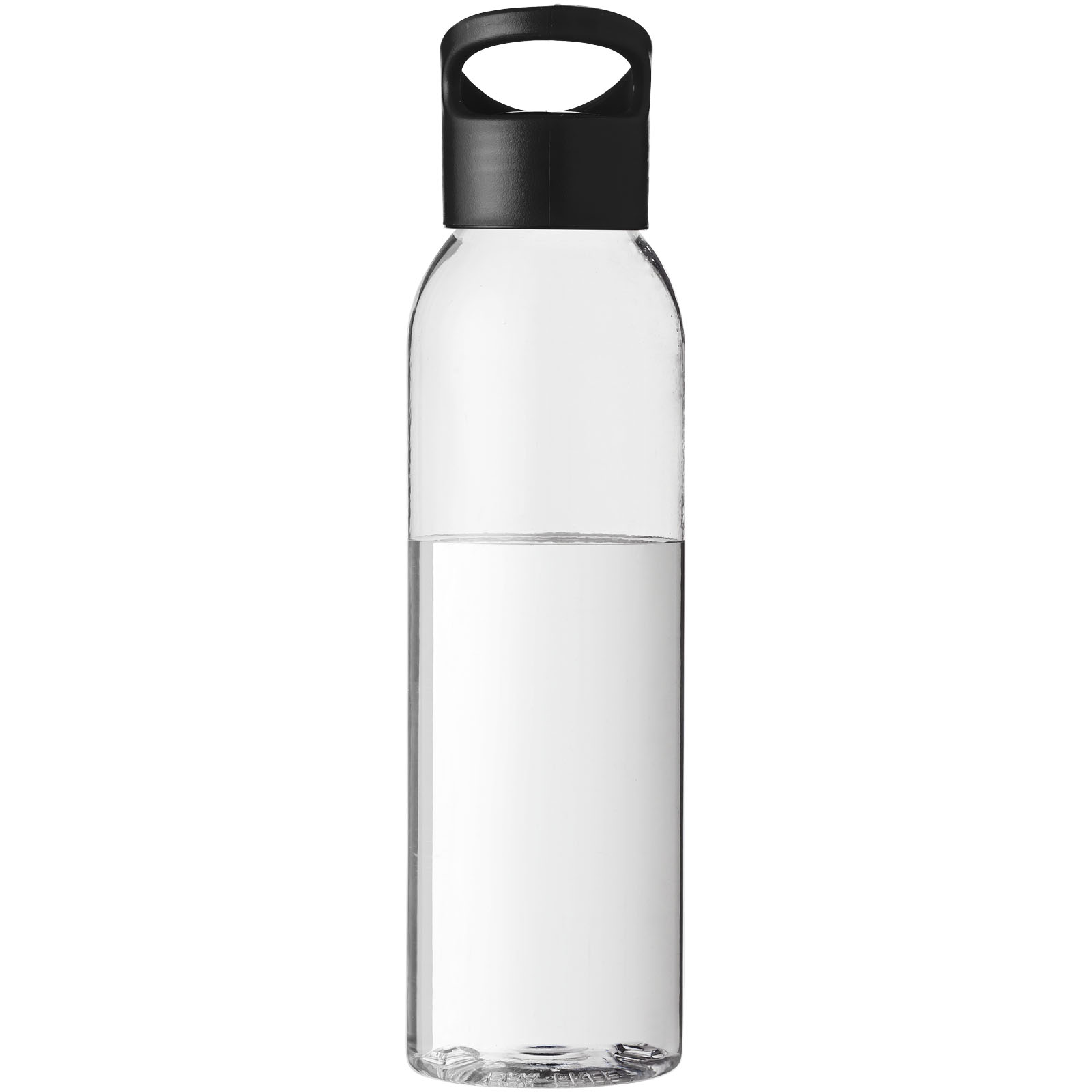 Botella de Tritan™ transparente con tapa de colores de 650 ml Sky