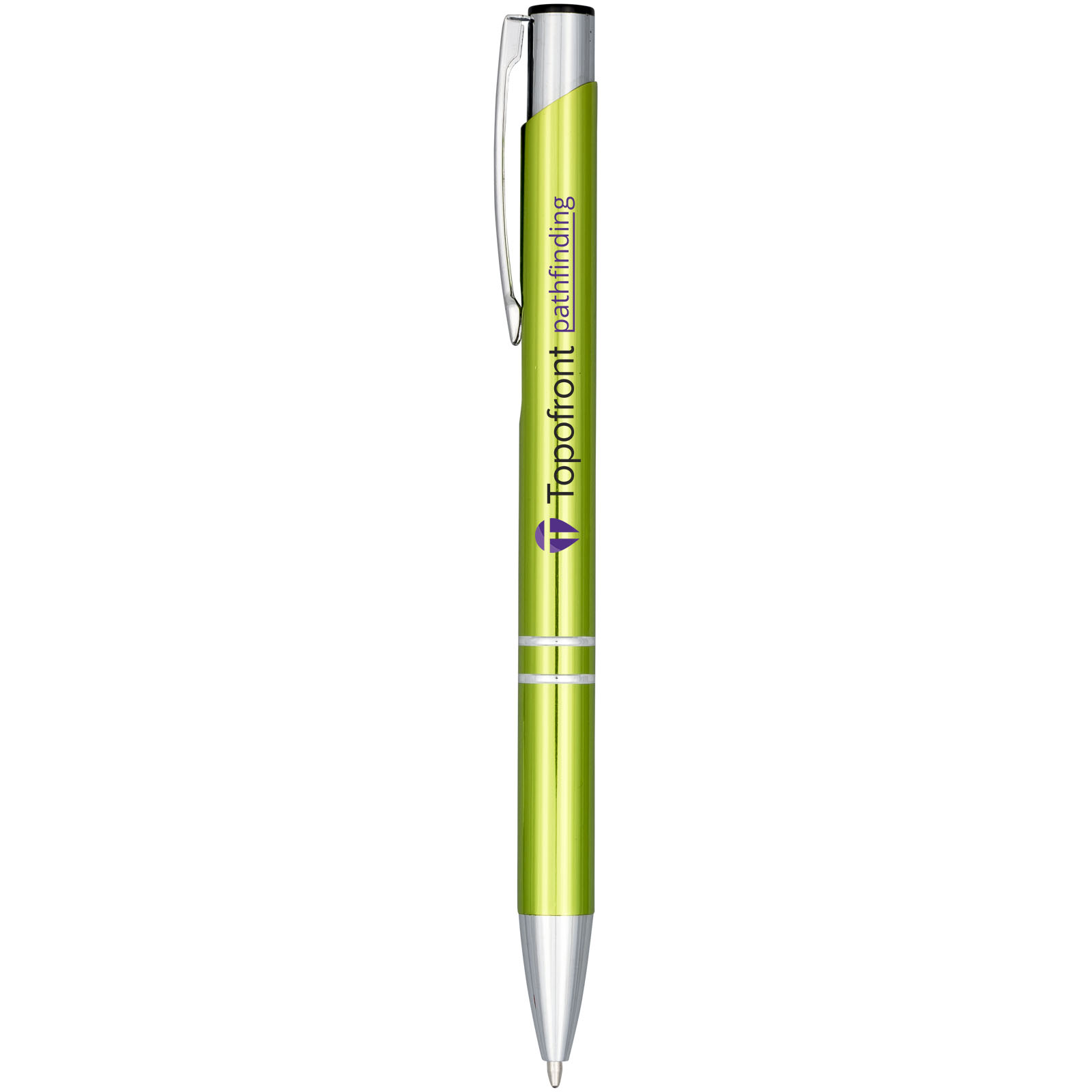 Bolígrafo de aluminio anodizado Moneta (tinta negra)