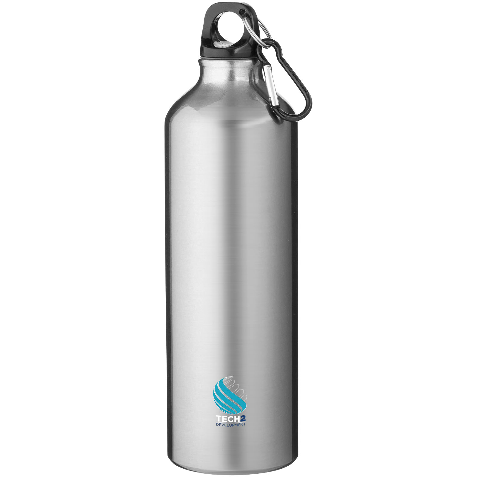 Botella de 770 ml de aluminio reciclado con certificado RCS con mosquetón Oregon