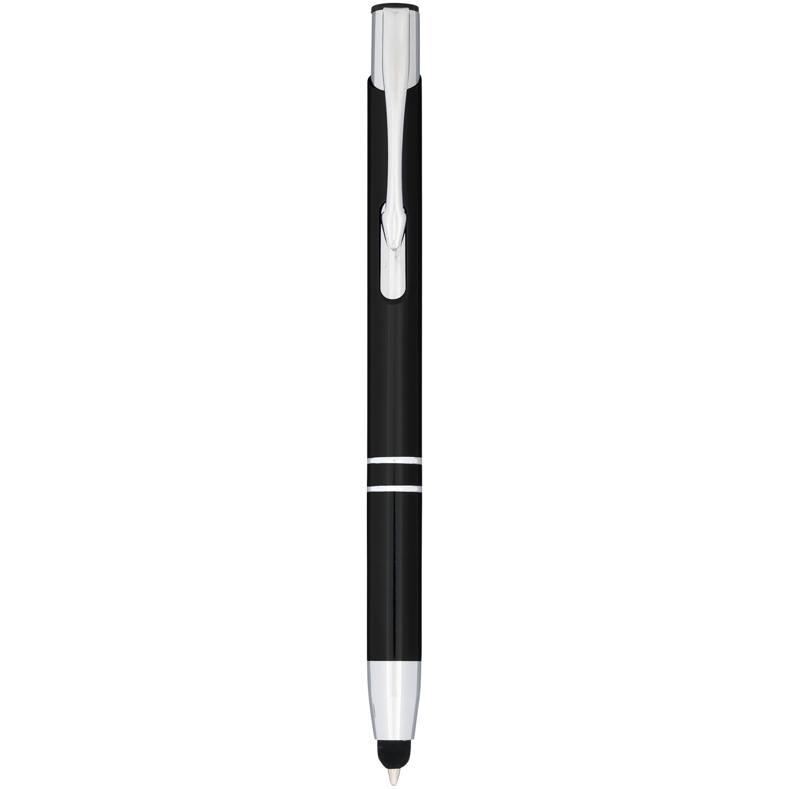 Bolígrafo con stylus de aluminio “Moneta” (tinta azul)