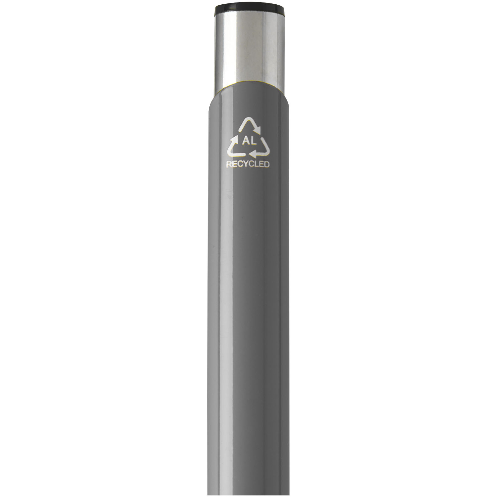 Bolígrafo de aluminio reciclado Moneta (tinta negra)
