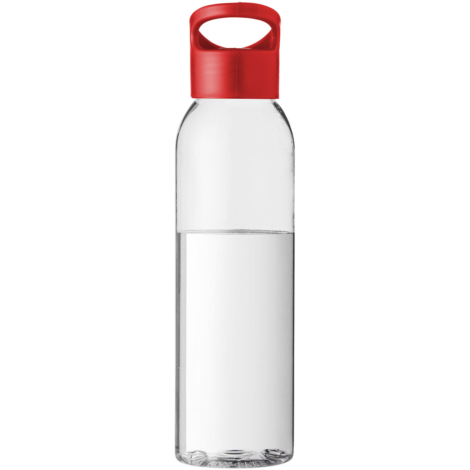 Botella de Tritan™ transparente con tapa de colores de 650 ml Sky